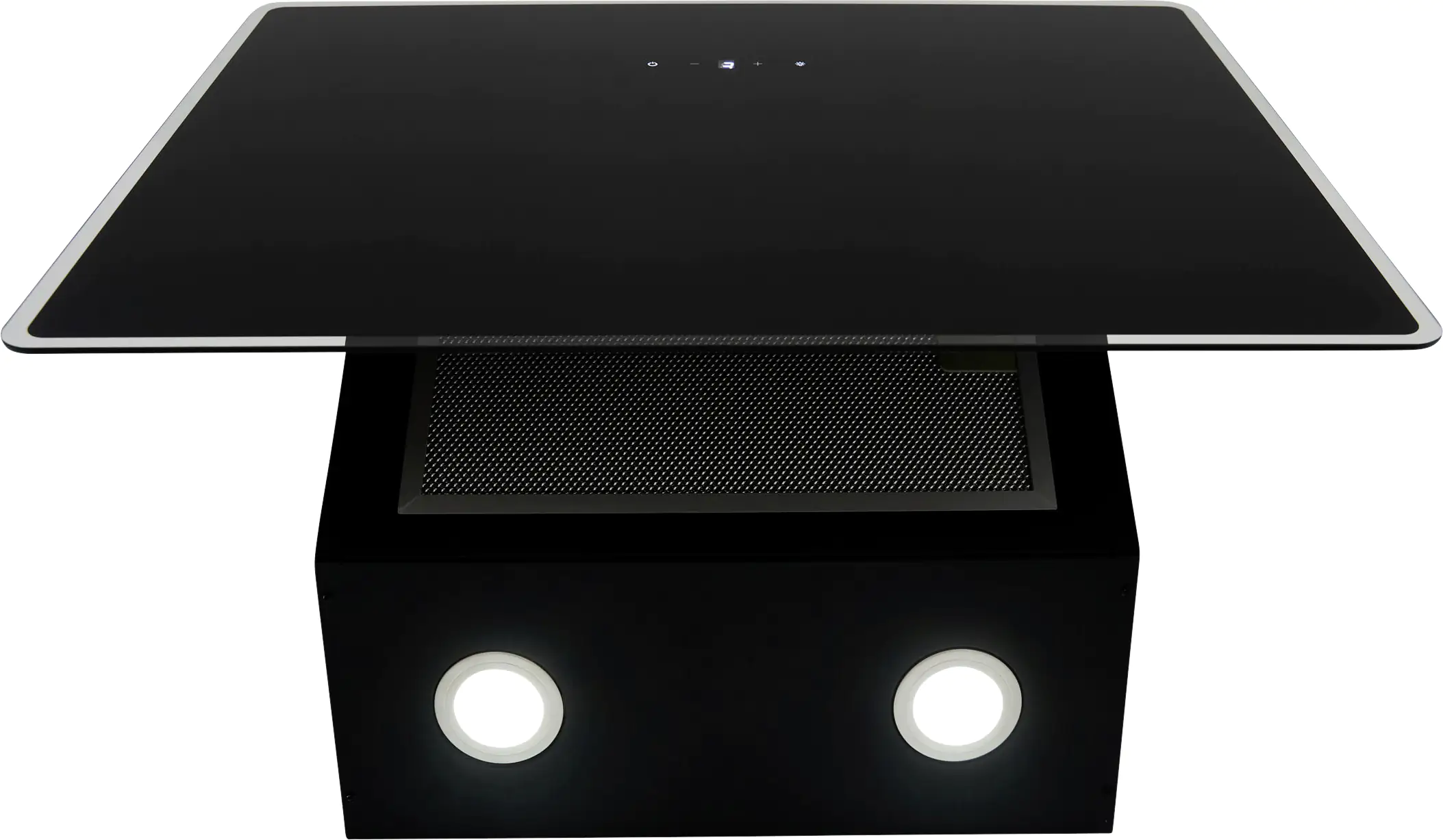 Respekta Dunstabzugshaube mit Glasschirm schwarz 60 cm