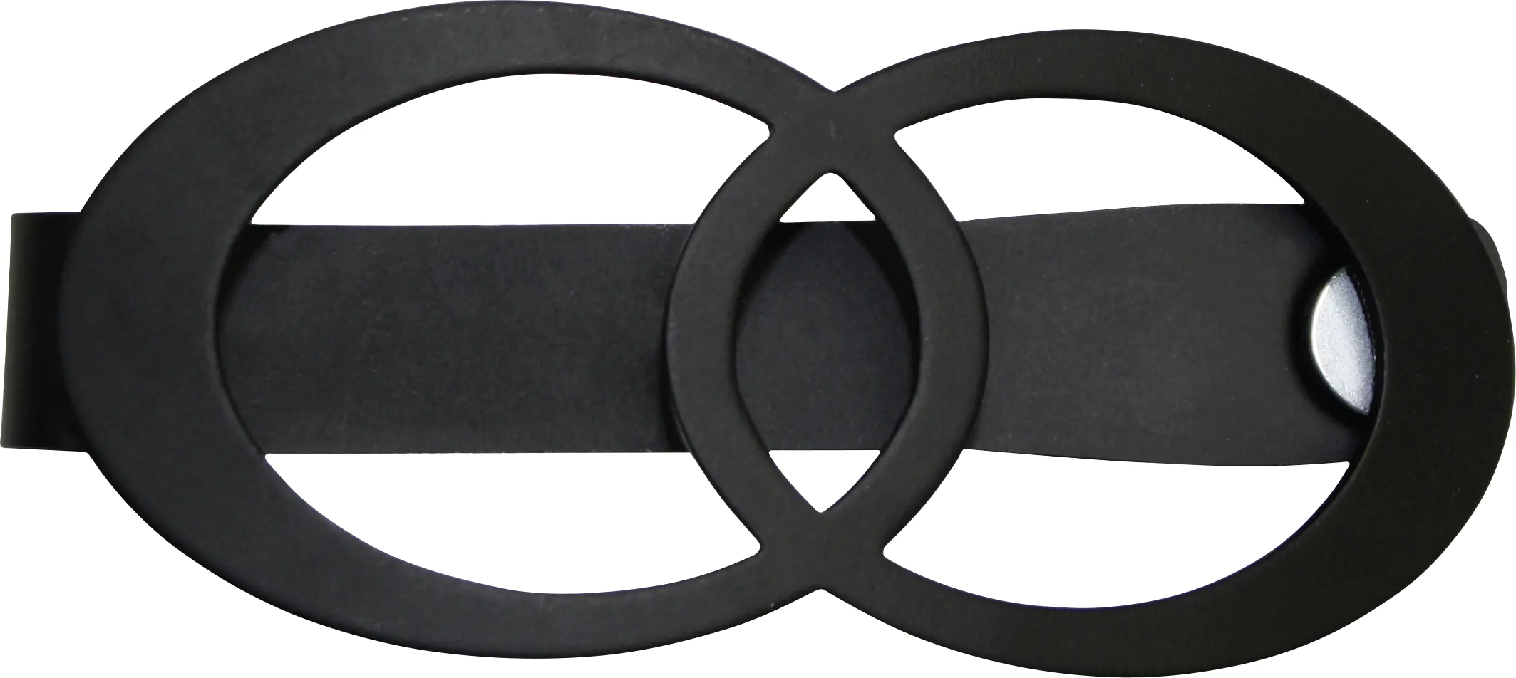 Gardinia Raffspange Infinity schwarz-matt 13,5 cm x 5,5 cm