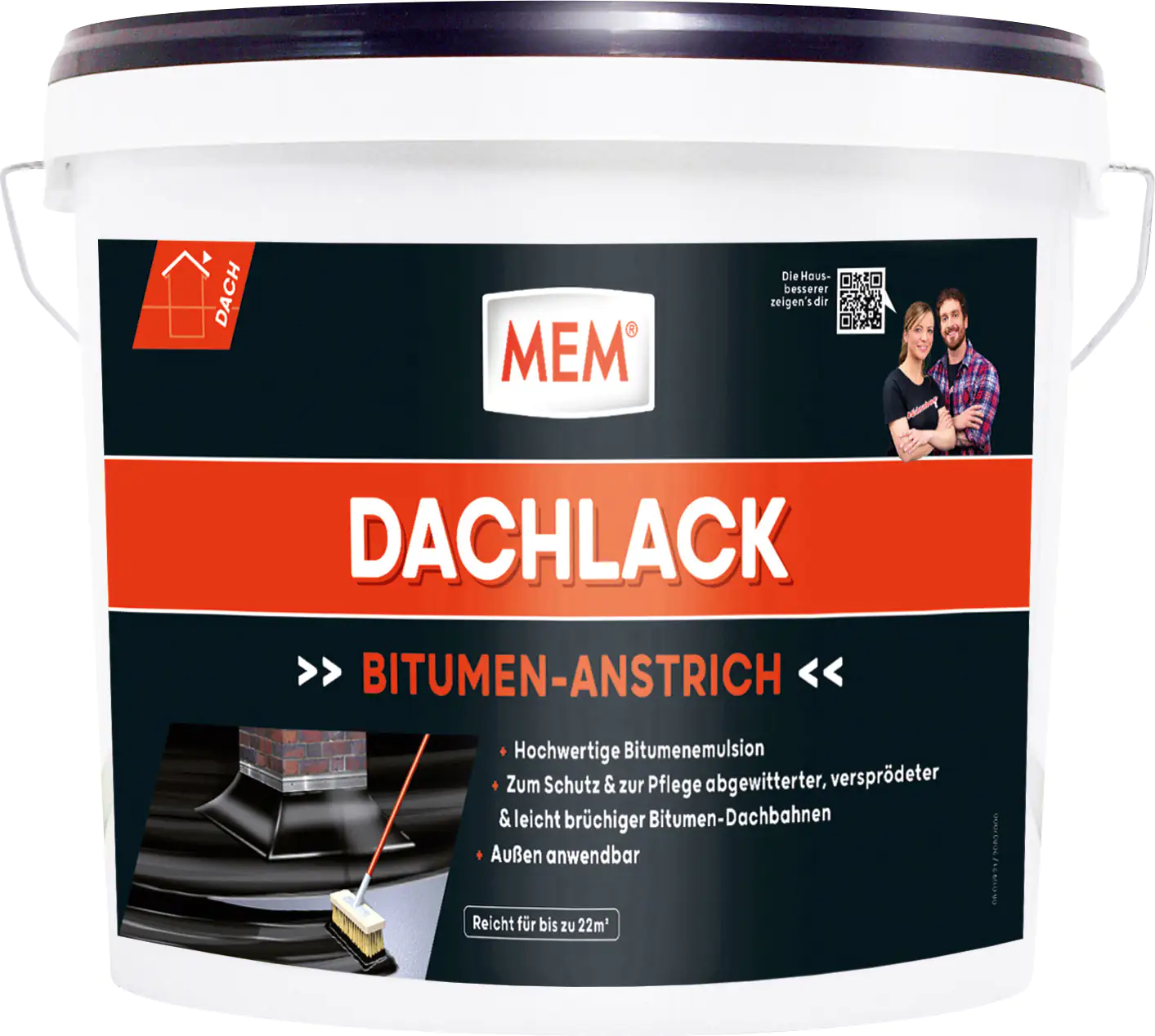 MEM Bitumen Dachlack 10 l MEM Bitumen Dachlack 10 l