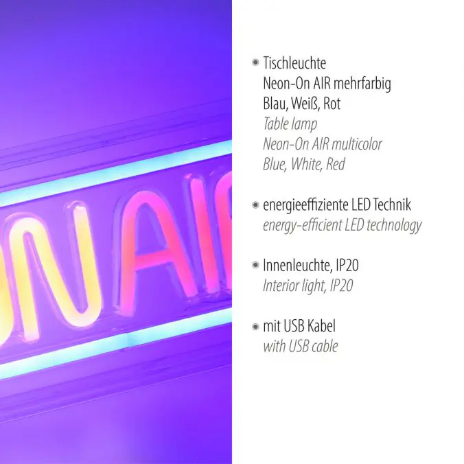 Just light LED Dekoleuchte On Air 60 x 1,5 x 22 cm Just light LED Dekoleuchte On Air 60 x 1,5 x 22 cm