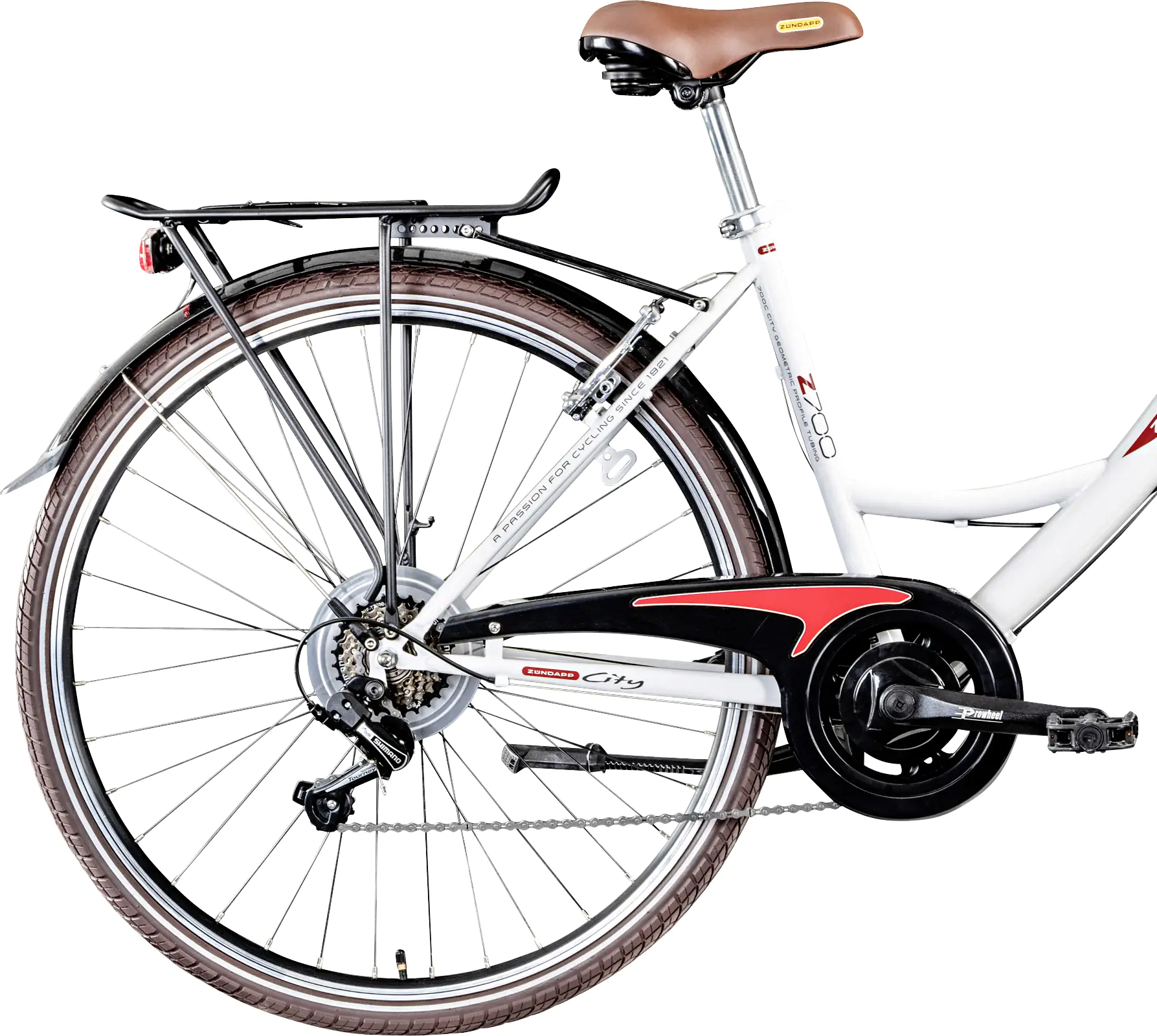 Zündapp Cityrad Z700 700c Damen 28 Zoll RH 46cm 6-Gang weiß rot Zündapp Cityrad Z700 700c Damen 28 Zoll RH 46cm 6-Gang weiß rot