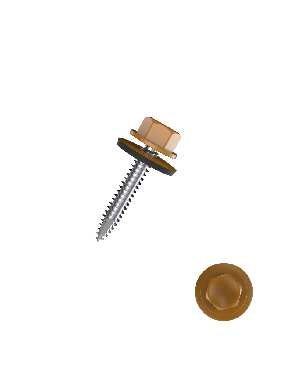 Connex Bohrschrauben 4.8 x 35 mm Sechskant Sechskantkopf - 100 Stk. bronze Connex Bohrschrauben 4.8 x 35 mm Sechskant Sechskantkopf - 100 Stk. bronze