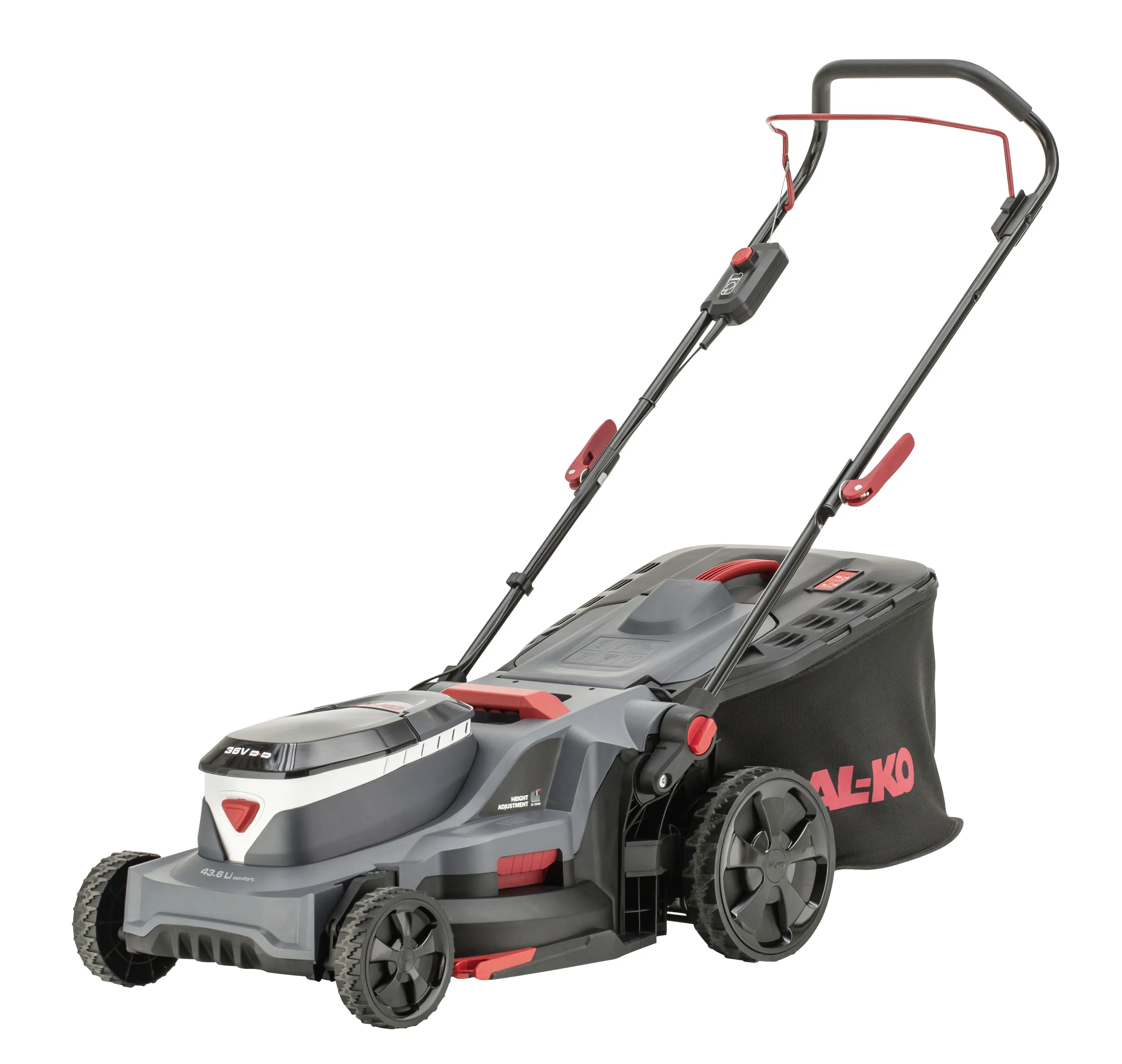  AL-KO Akku-Rasenmäher 43.6 Li Comfort 18/36 V 43 cm Schnittbreite inkl. 2 Akkus und Doppel-Ladegerät