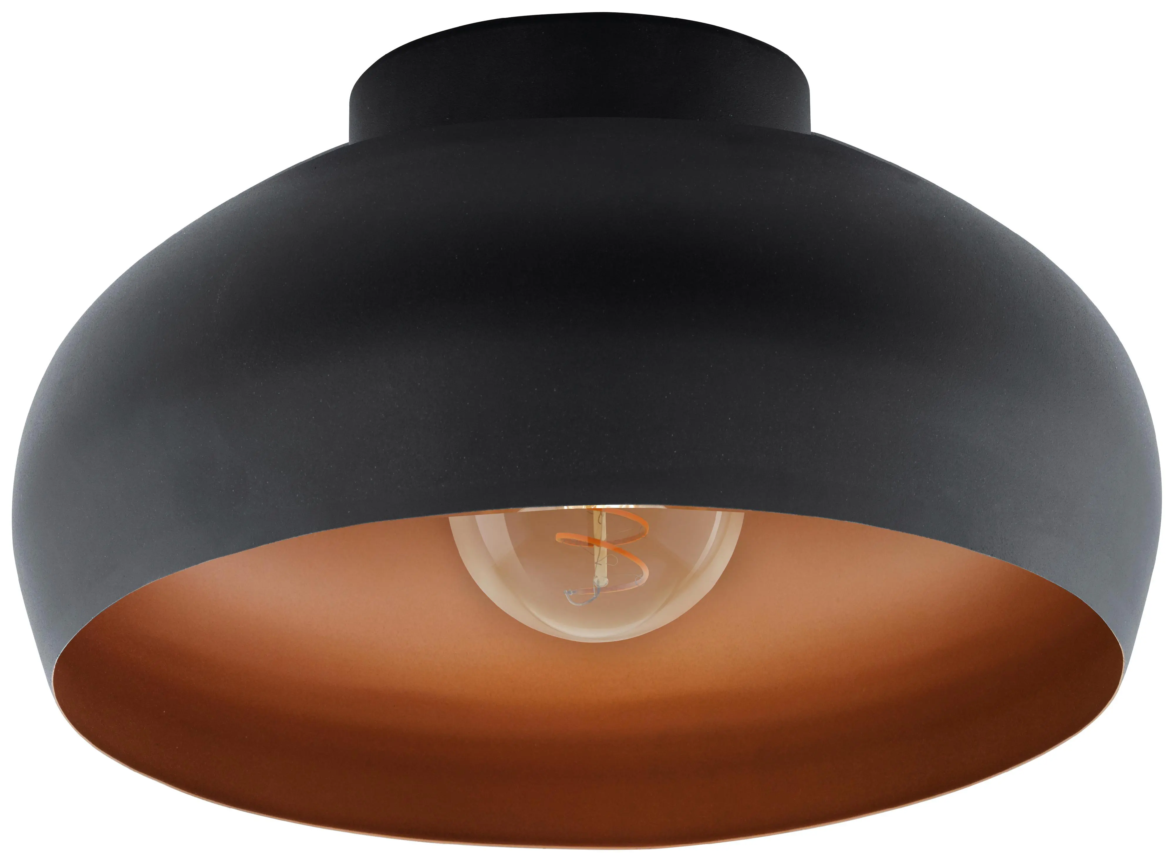 Eglo Deckenleuchte Mogano 2 schwarz kupfer Ø 28 cm