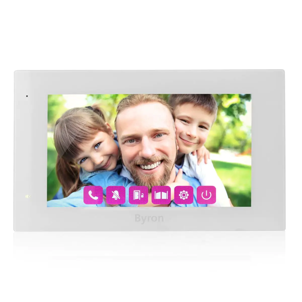 Byron Video-Türsprechanlage DIC-25712 7 Zoll Display, kabelgebunden Byron Video-Türsprechanlage DIC-25712 7 Zoll Display, kabelgebunden