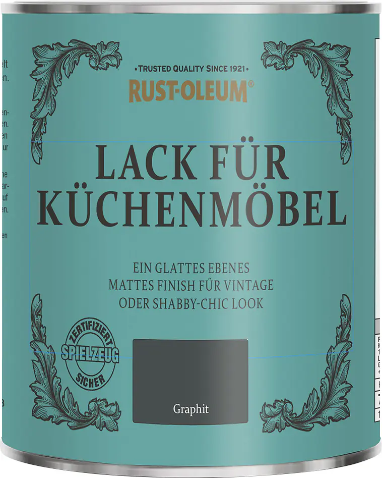 Rust-Oleum Lack für Küchenmöbel 750 ml graphit