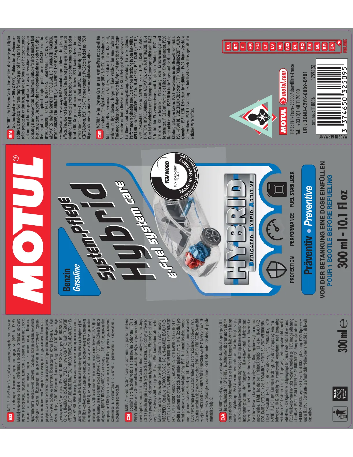 Motul E-Fuel System Care 300ml