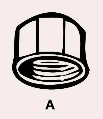 Cornat Temperguss-Kappe 1 " verzinkt