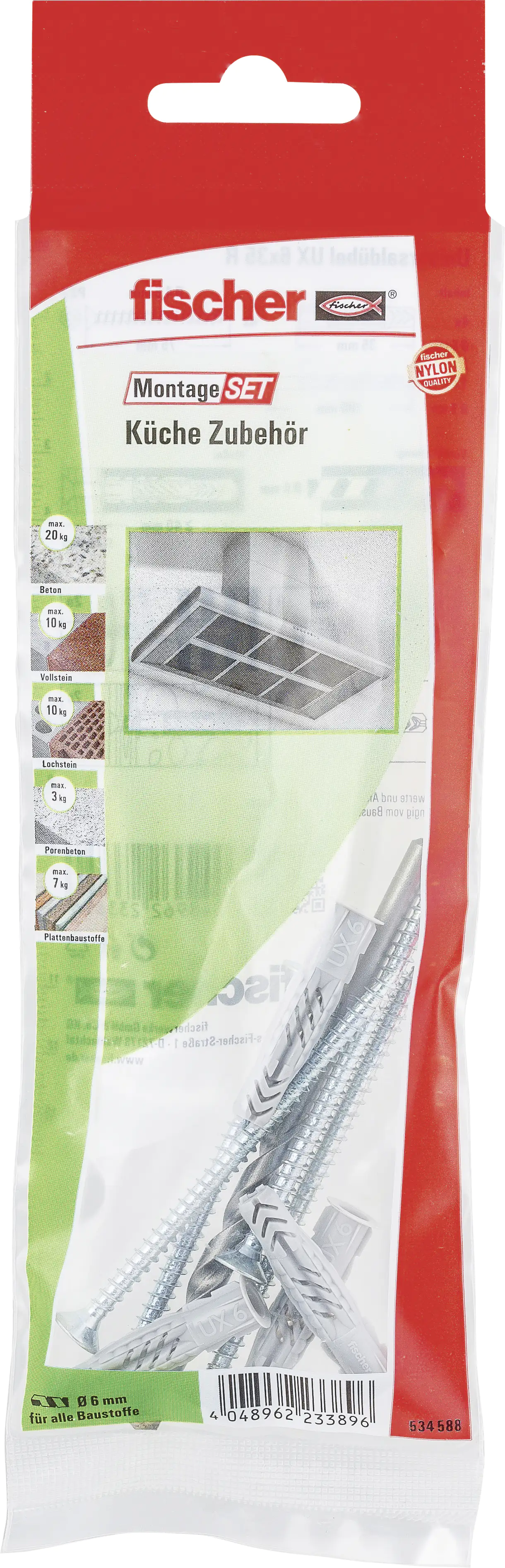 4048962233896_1026105 Fischer Montage-Set Küche Zubehör