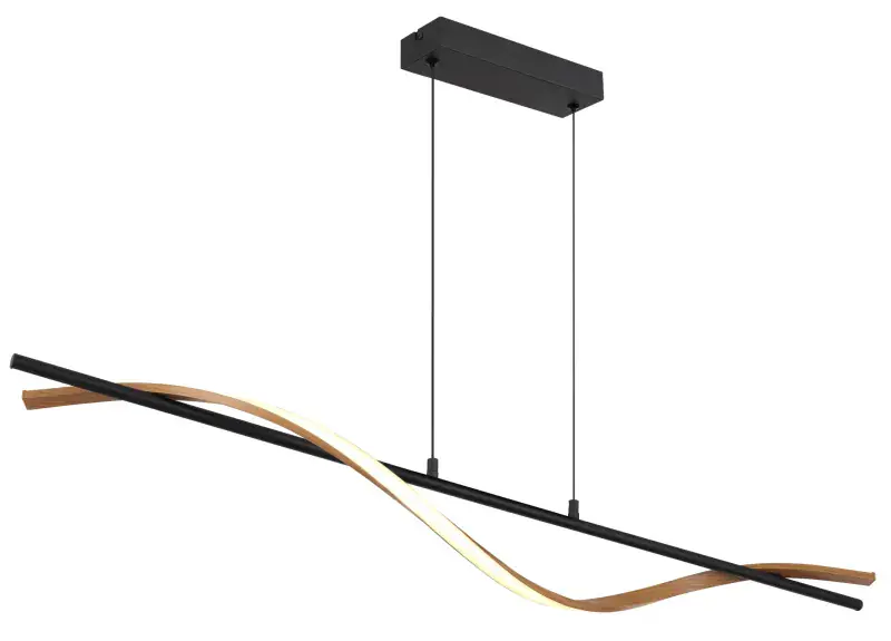 Globo Hängeleuchte Watkins 115 x 120 cm schwarz warmweiß