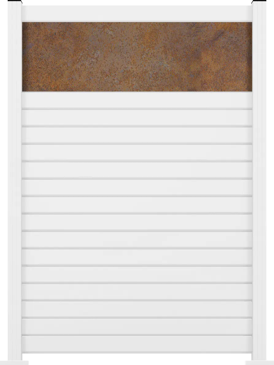 Ambiente Alu-Zaun Grundset Rhombus MINI 187 x 124,2 cm weiß 