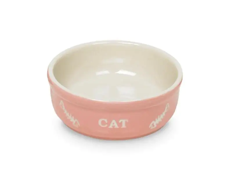 Nobby Katzenschale Cat 250 ml Ø 13,5 cm rosa beige