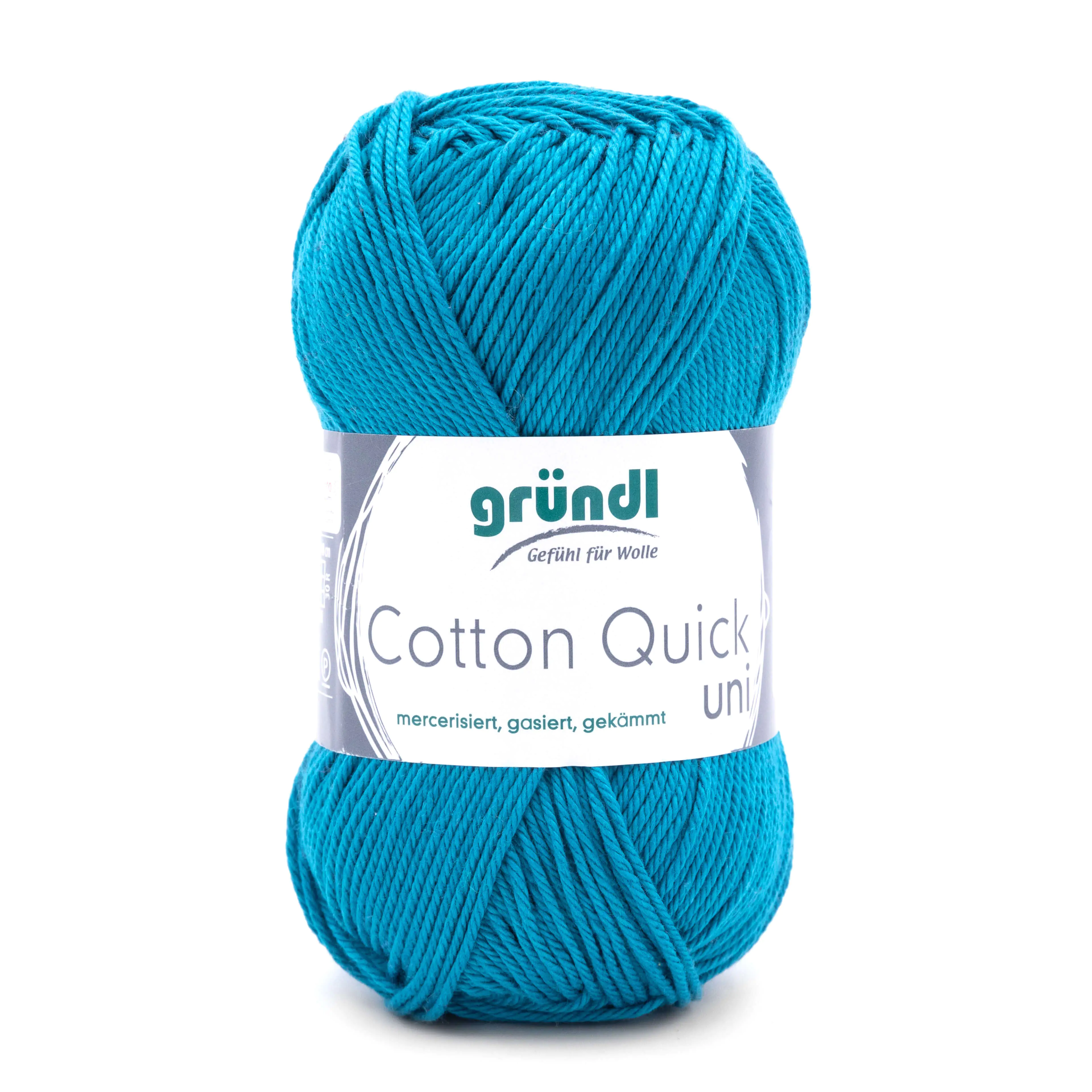 Gründl Wolle Cotton Quick 50 g uni petrol