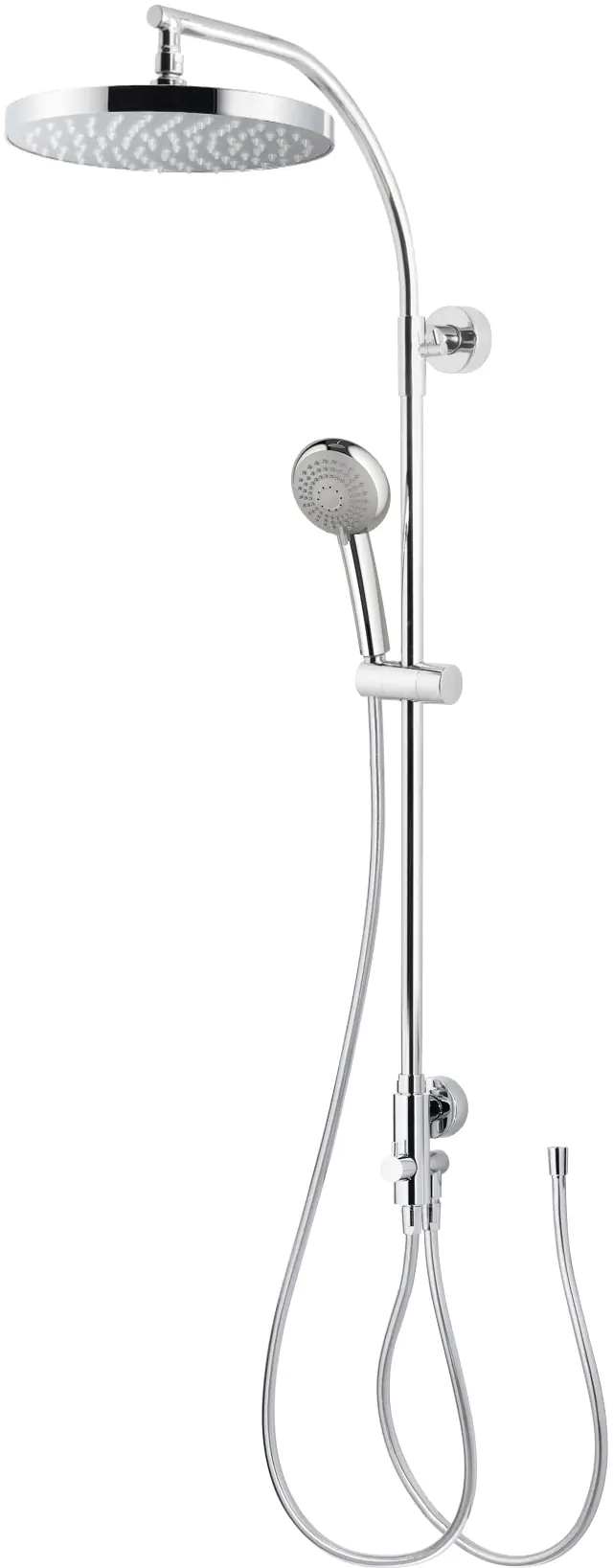 Breuer Duschsystem Aquamaxx 320 ohne Armatur, verchromt, Kopfbrause rund