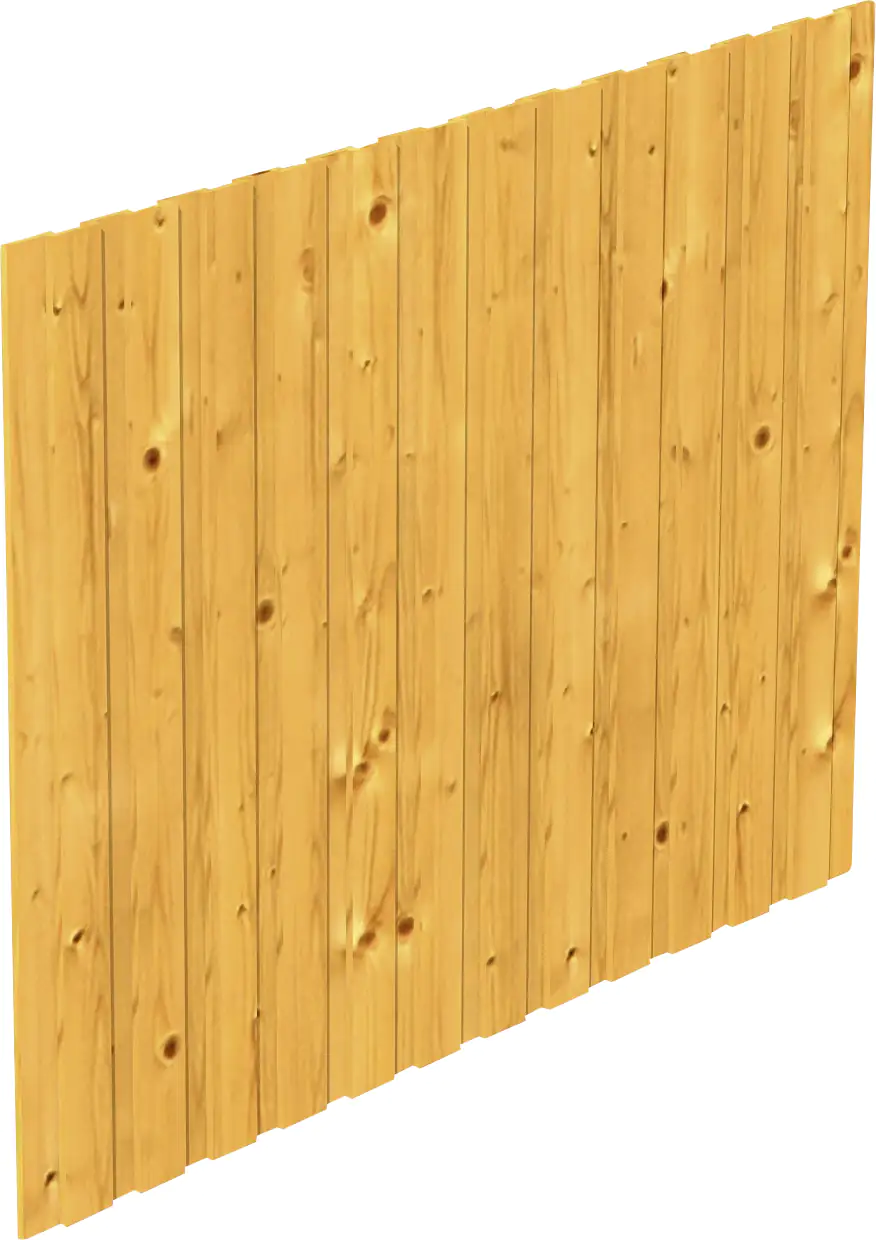 SKAN HOLZ Seitenwand Deckelschalung 230 x 180 cm Fichte