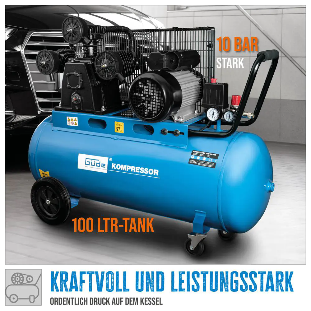 Güde Kompressor 551/10/100 10 bar 100 l 550 l/min 2,2 kW
