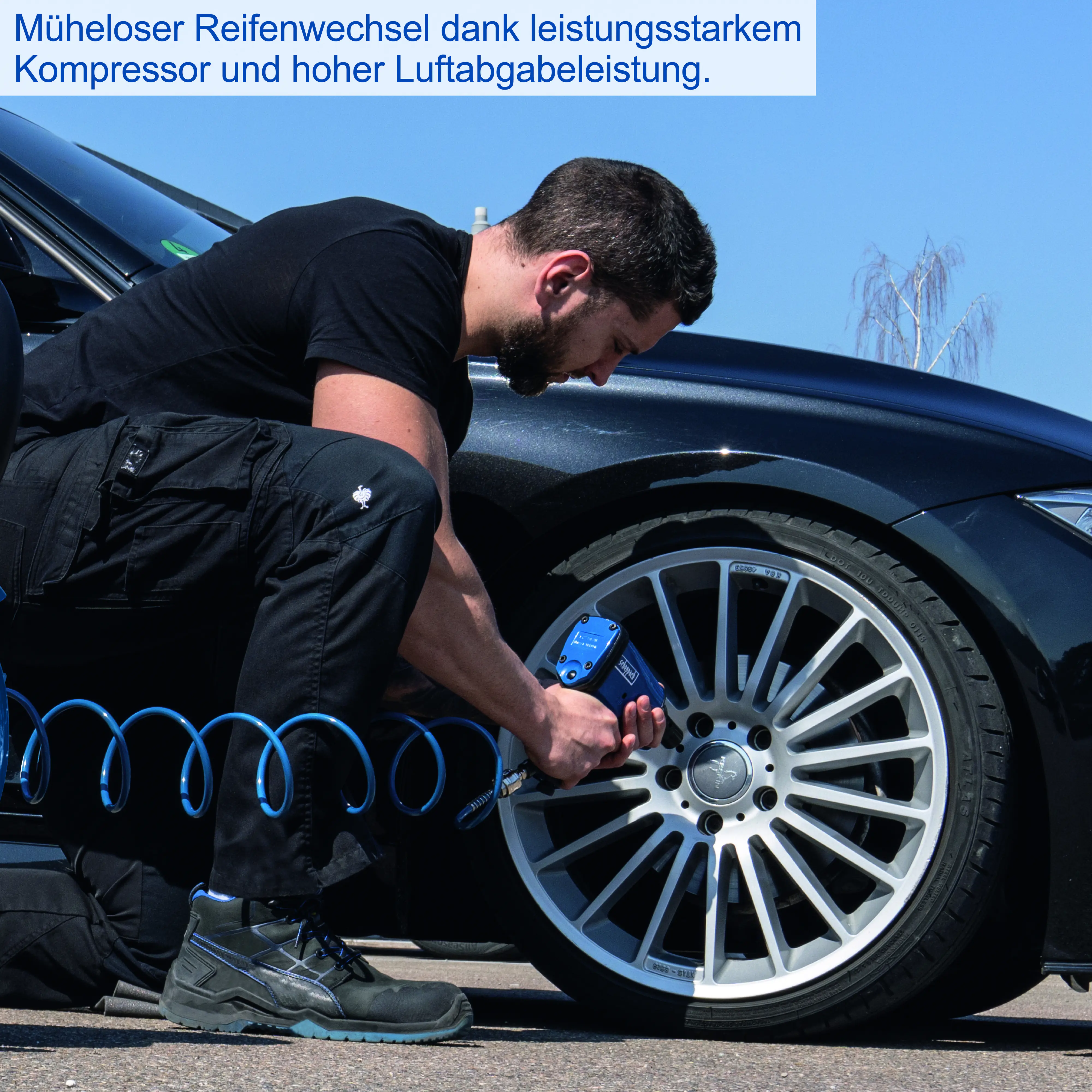 Scheppach Riemenantrieb Kompressor HC550TC 230 V 100 l 10 bar 2200 W 3 PS ölgeschmiert