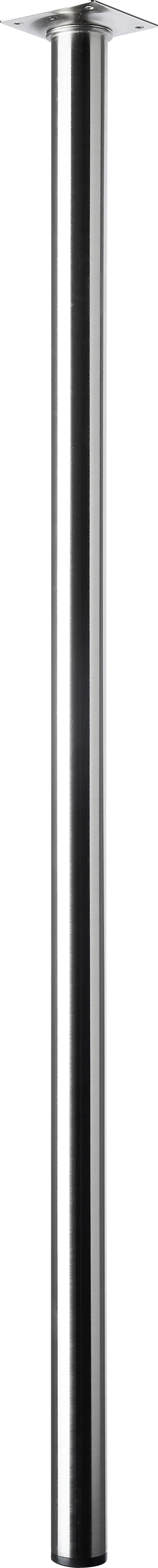 Hettich Tischbein 3,0 x 80 cm Edelstahl-Optik - 1 Stück