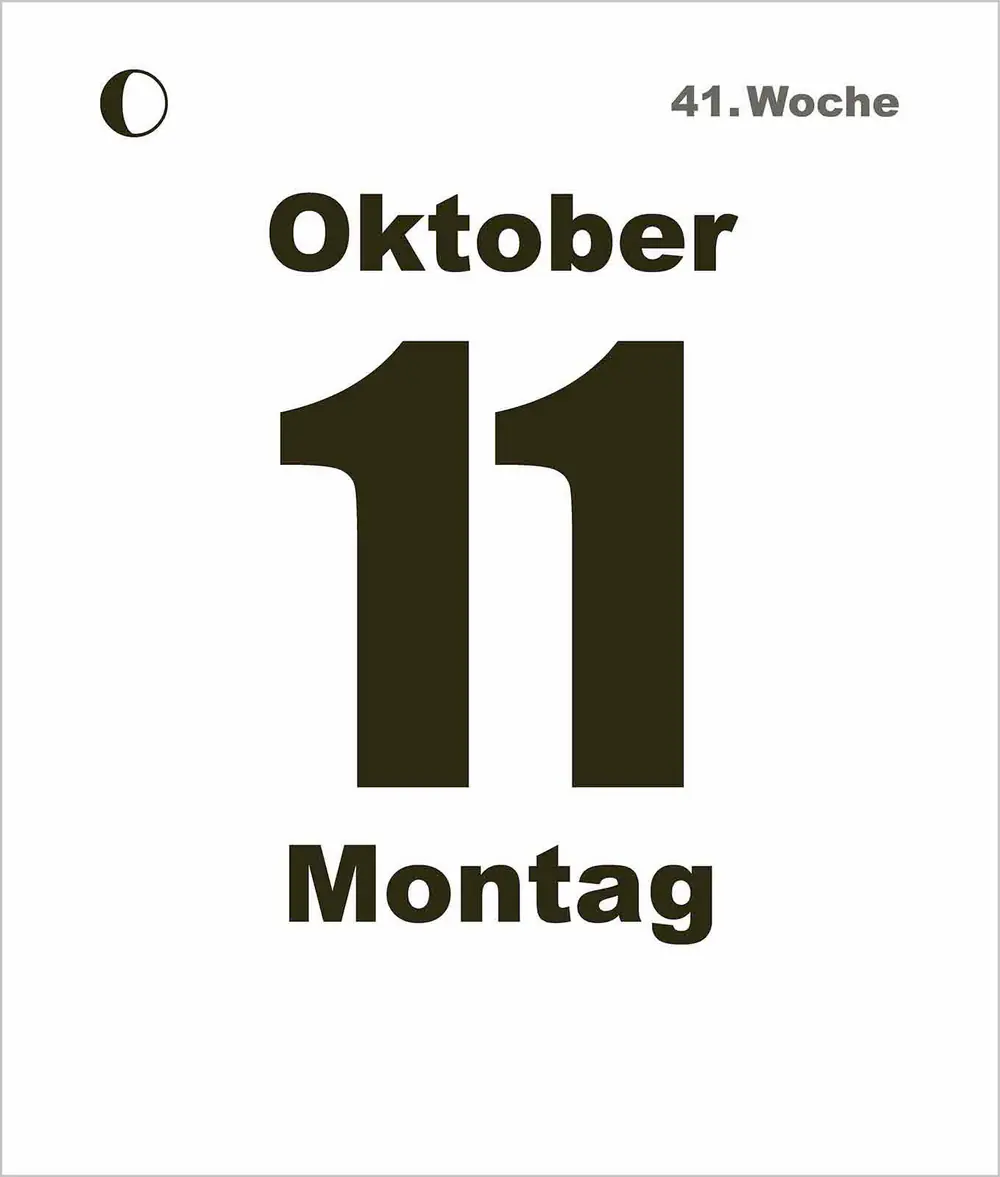Korsch Kalender Tages-Abreißkalender Mini 2027 