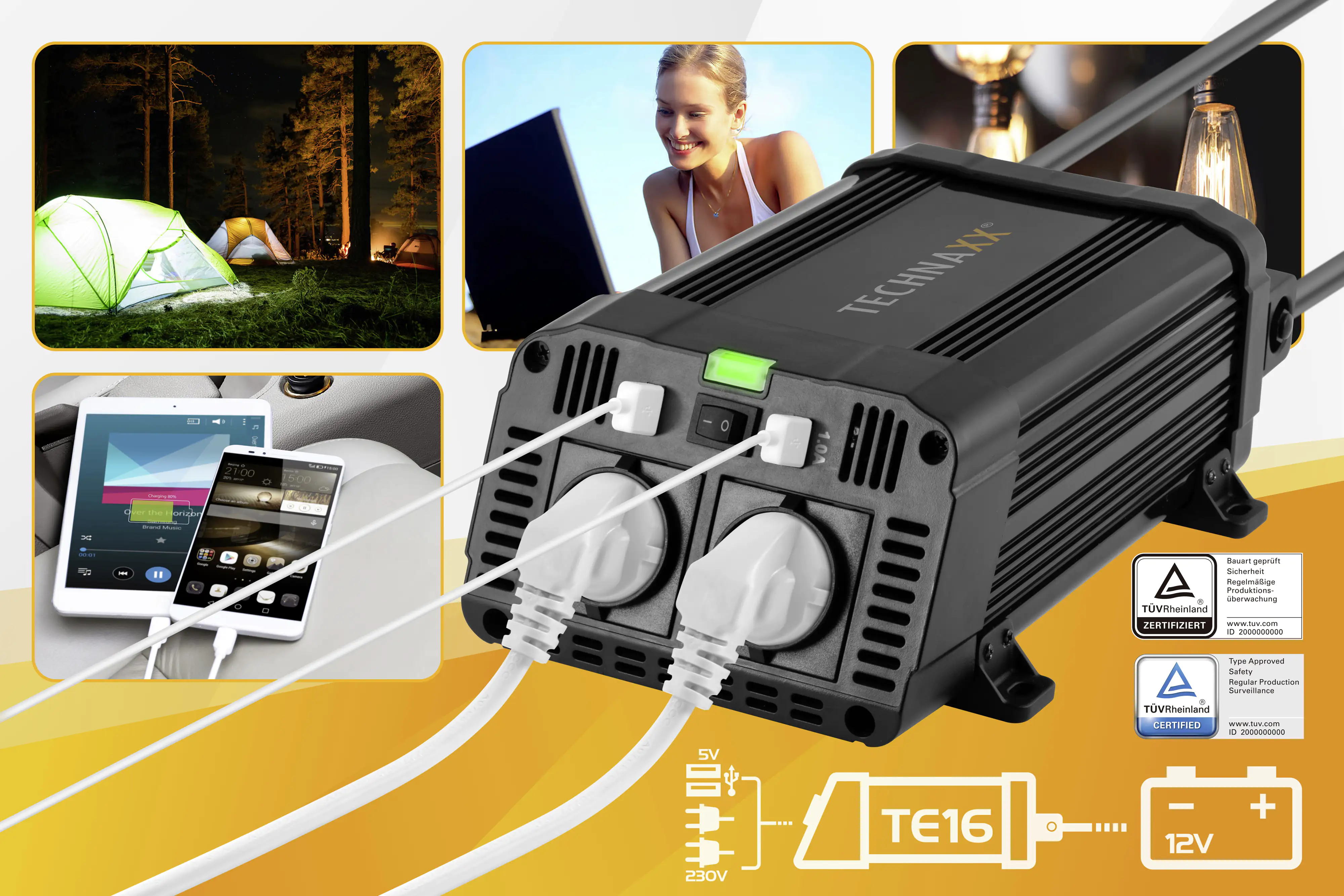 Technaxx Spannungswandler TE16 1200W