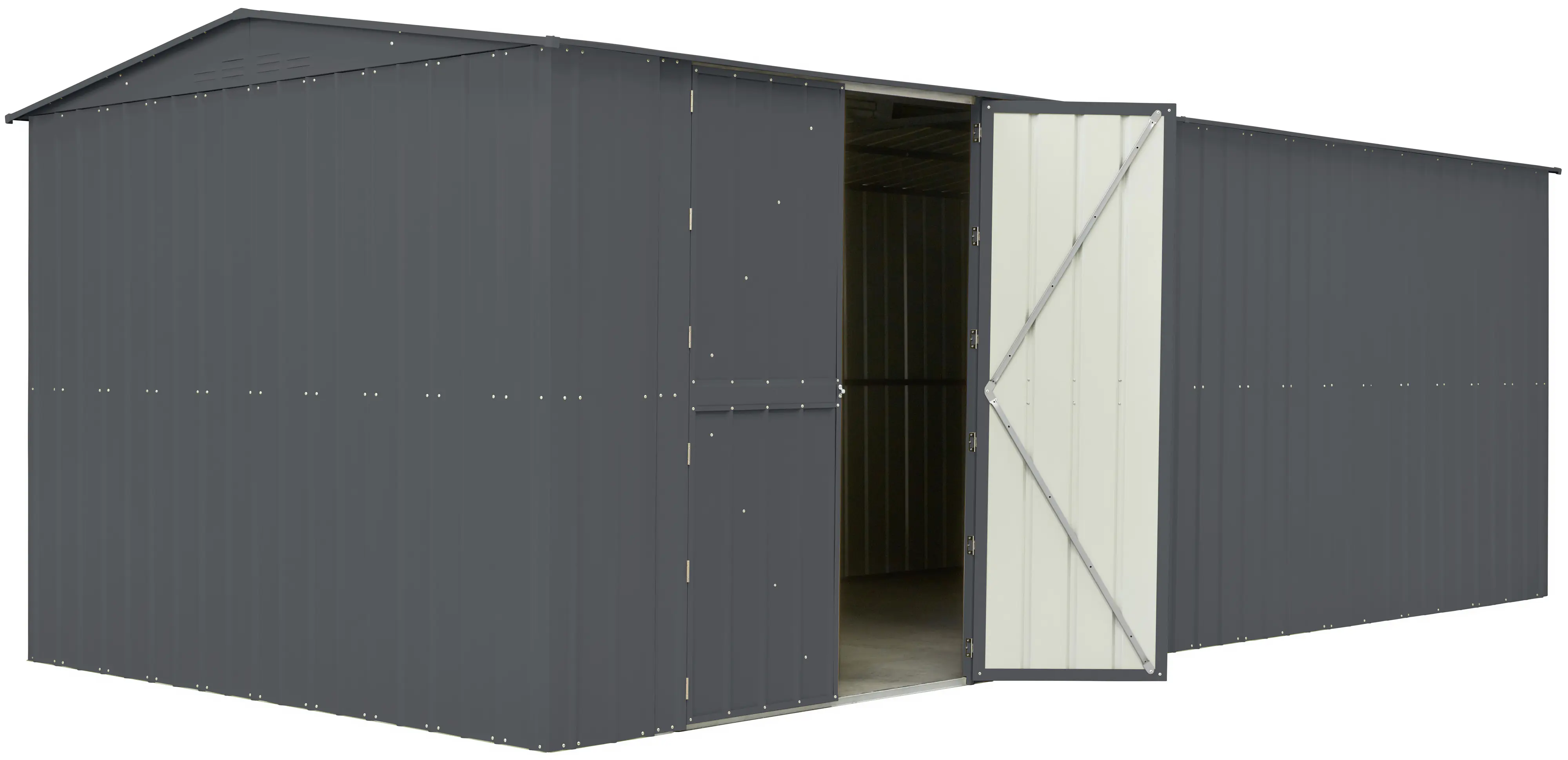 Globel Metallgerätehaus Worker MWK 1510 464 x 308 x 225 cm anthrazit