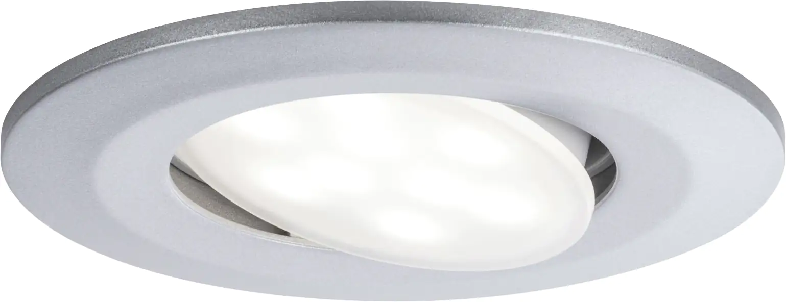Paulmann LED Einbauleuchte Set Calla chrom matt schwenkbar Ø 9 cm Paulmann LED Einbauleuchte Set Calla chrom matt schwenkbar Ø 9 cm