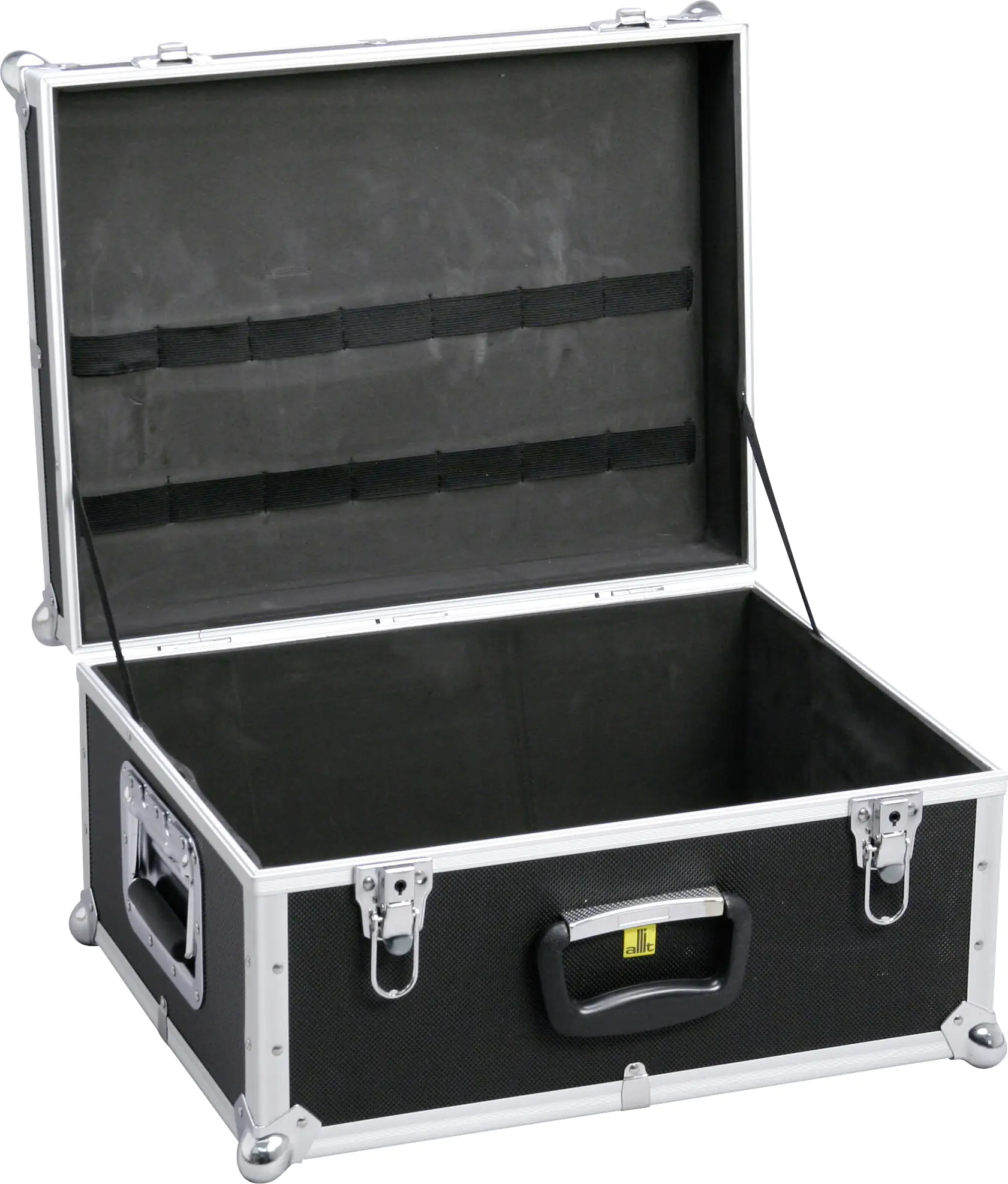 Allit Gerätekiste seitliche Griffe AluPlus ToolBox 18 schwarz ohne Inhalt