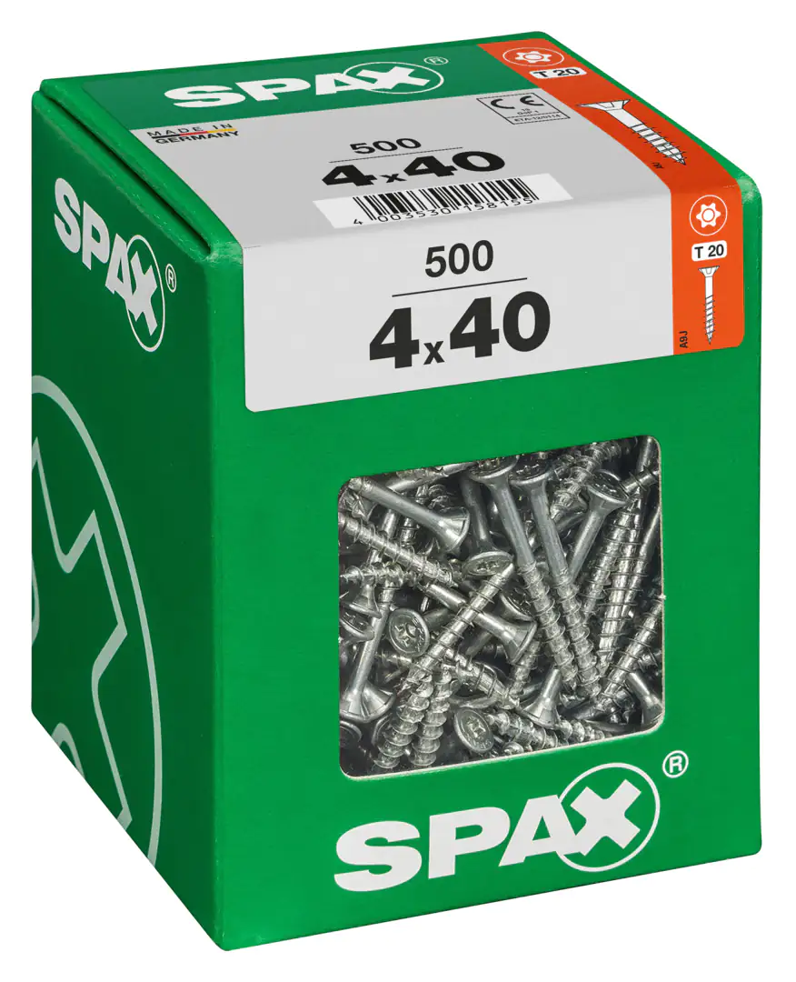 Spax Universalschrauben 4.0 x 40 mm TX 20 - 500 Stk.