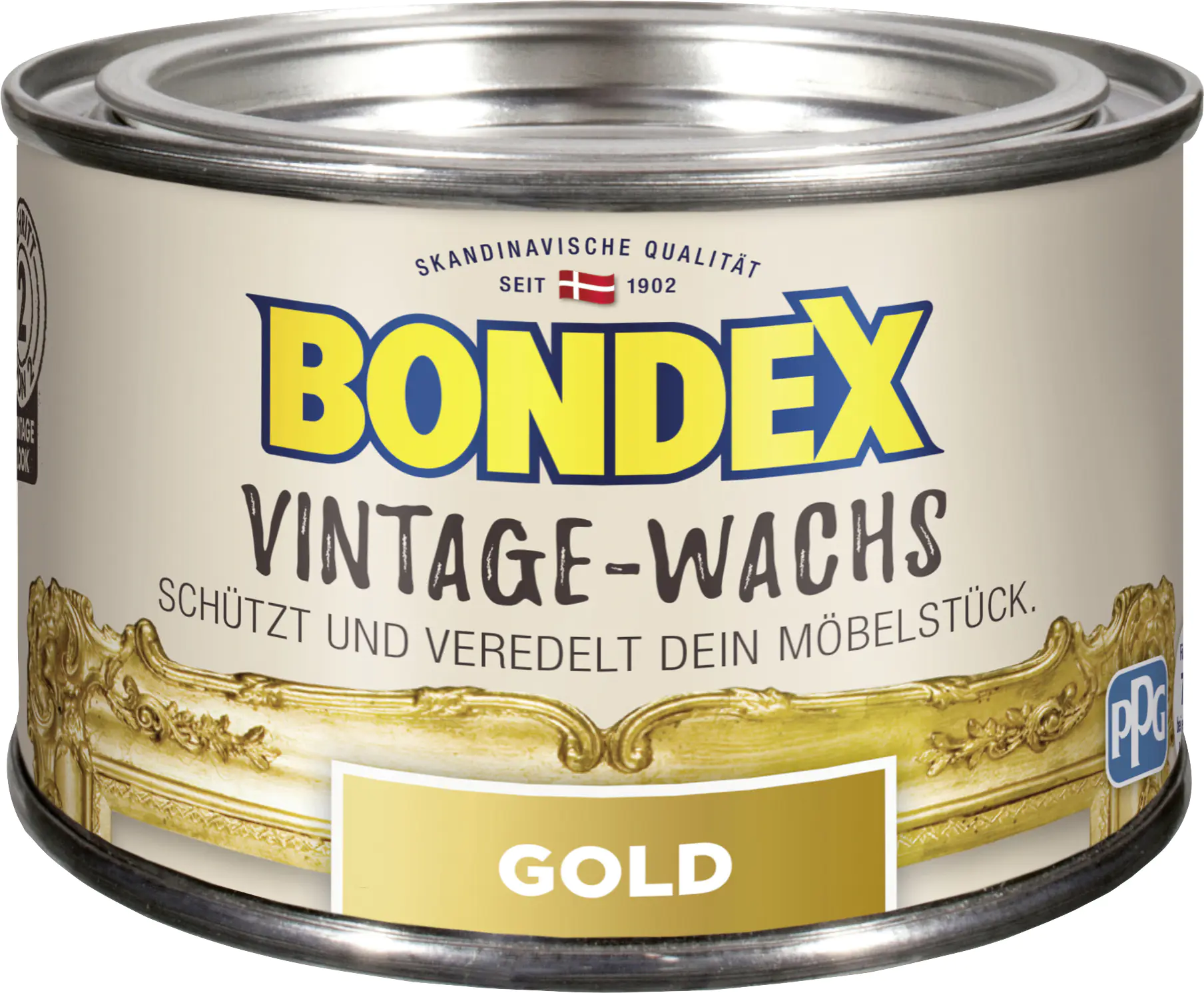 Bondex Vintage-Holzwachs gold-metallic 250 ml Bondex Vintage-Holzwachs gold-metallic 250 ml