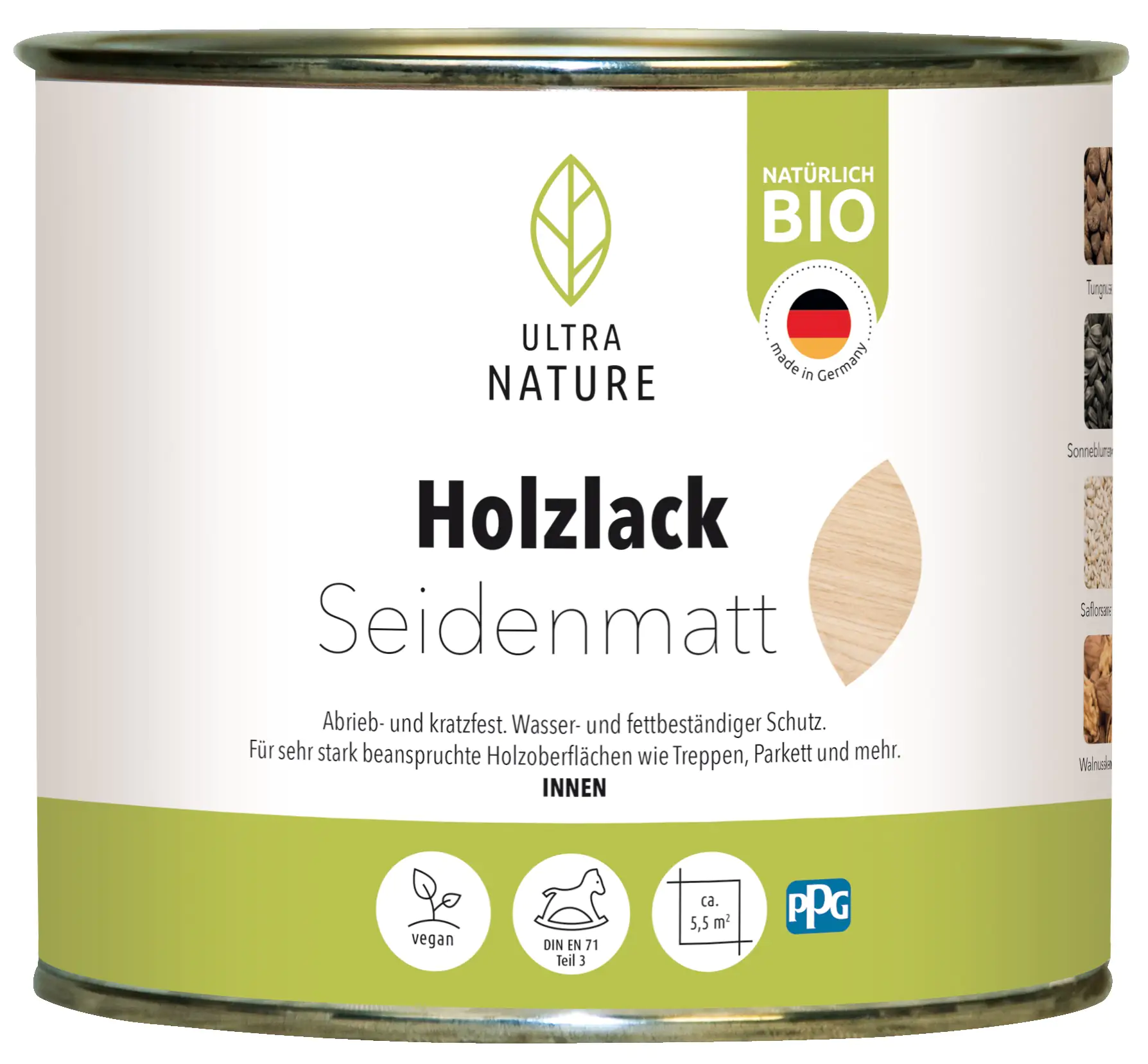 Ultra Nature Holzlack 375 ml seidenmatt
