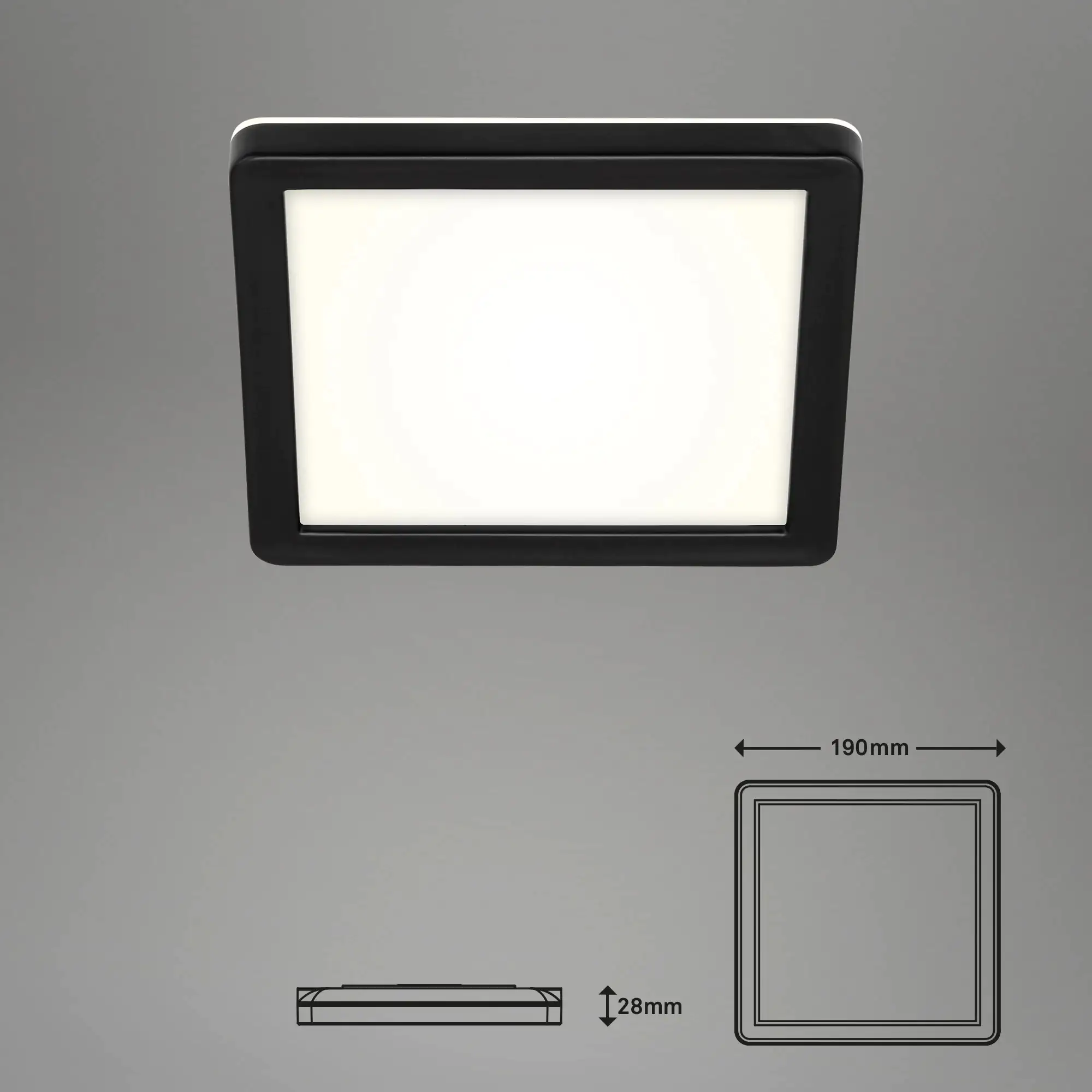 Di-Ka LED Außen-Deckenleuchte Frankfurt 8 W 19 cm Backlight