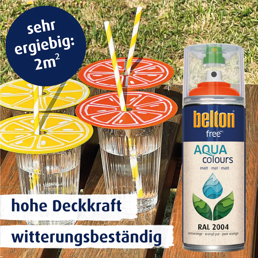 belton free Lackspray AQUAcolours 400 ml reinorange matt