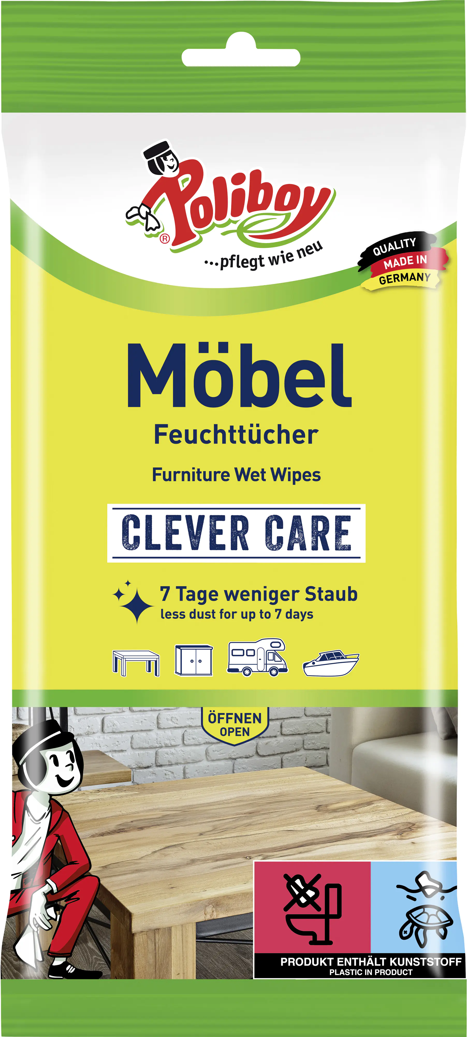 Poliboy Staubmeister Möbel Feuchttücher 24 Stück Poliboy Staubmeister Möbel Feuchttücher 24 Stück