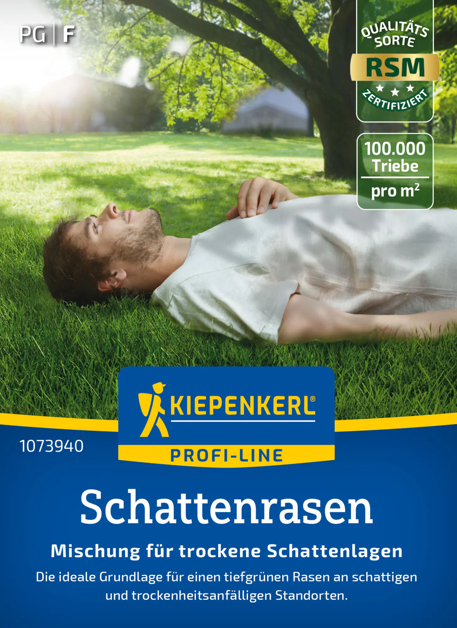 Kiepenkerl Profi-Line Saatgut Schattenrasen Premium trocken 25 g für ca. 1 m²