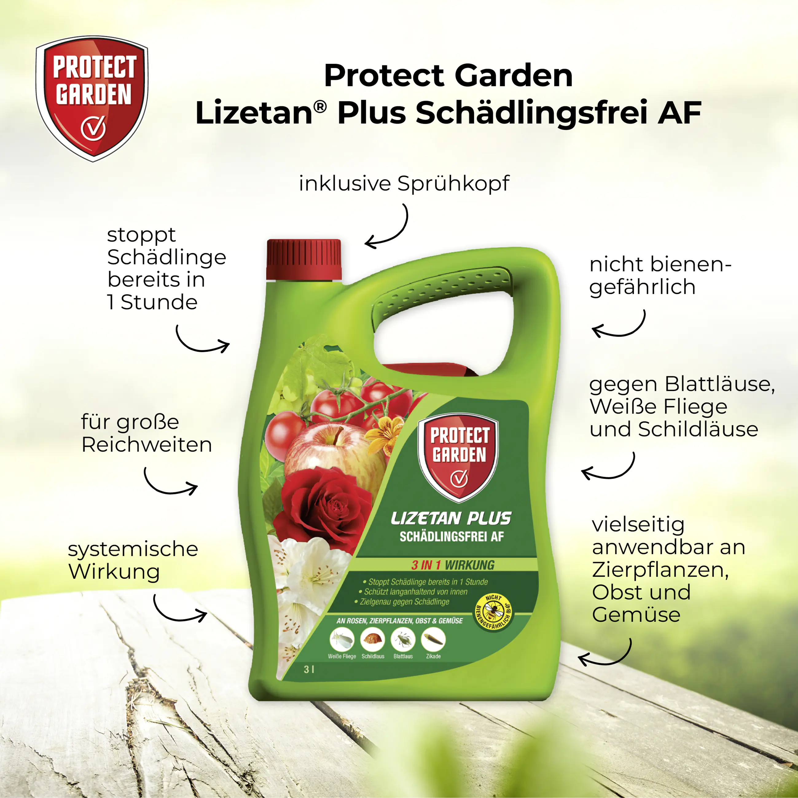 Protect Garden Lizetan Plus Schädlingsfrei AF 3 l Protect Garden Lizetan Plus Schädlingsfrei AF 3 l