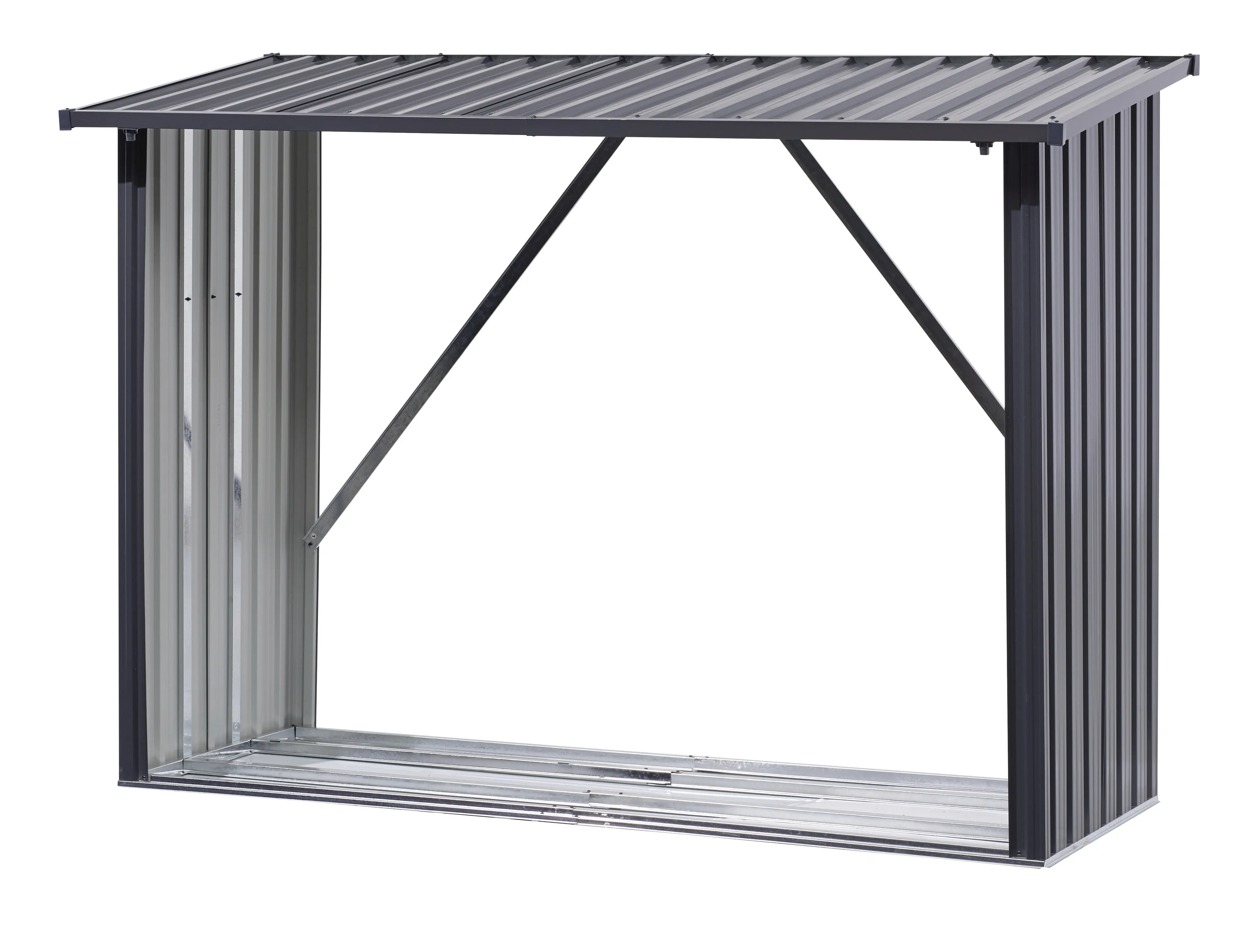 Floraworld Kaminholzregal XL anthrazit 217 x 89 cm