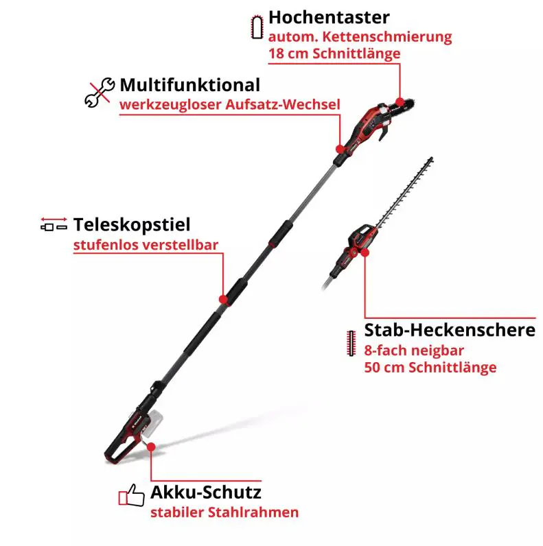 Einhell Akku Multitool GP-HC 18/5020 Li 