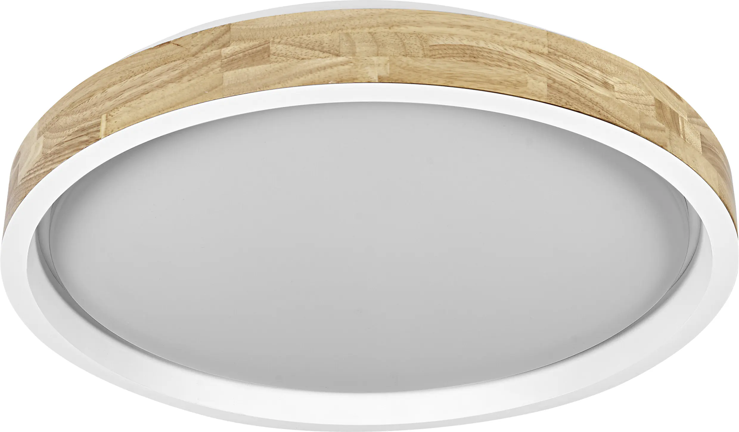 Osram LED-Deckenleuchte Orbis Mariano Ø51 cm 36 W Holzdekor weiß dimmbar