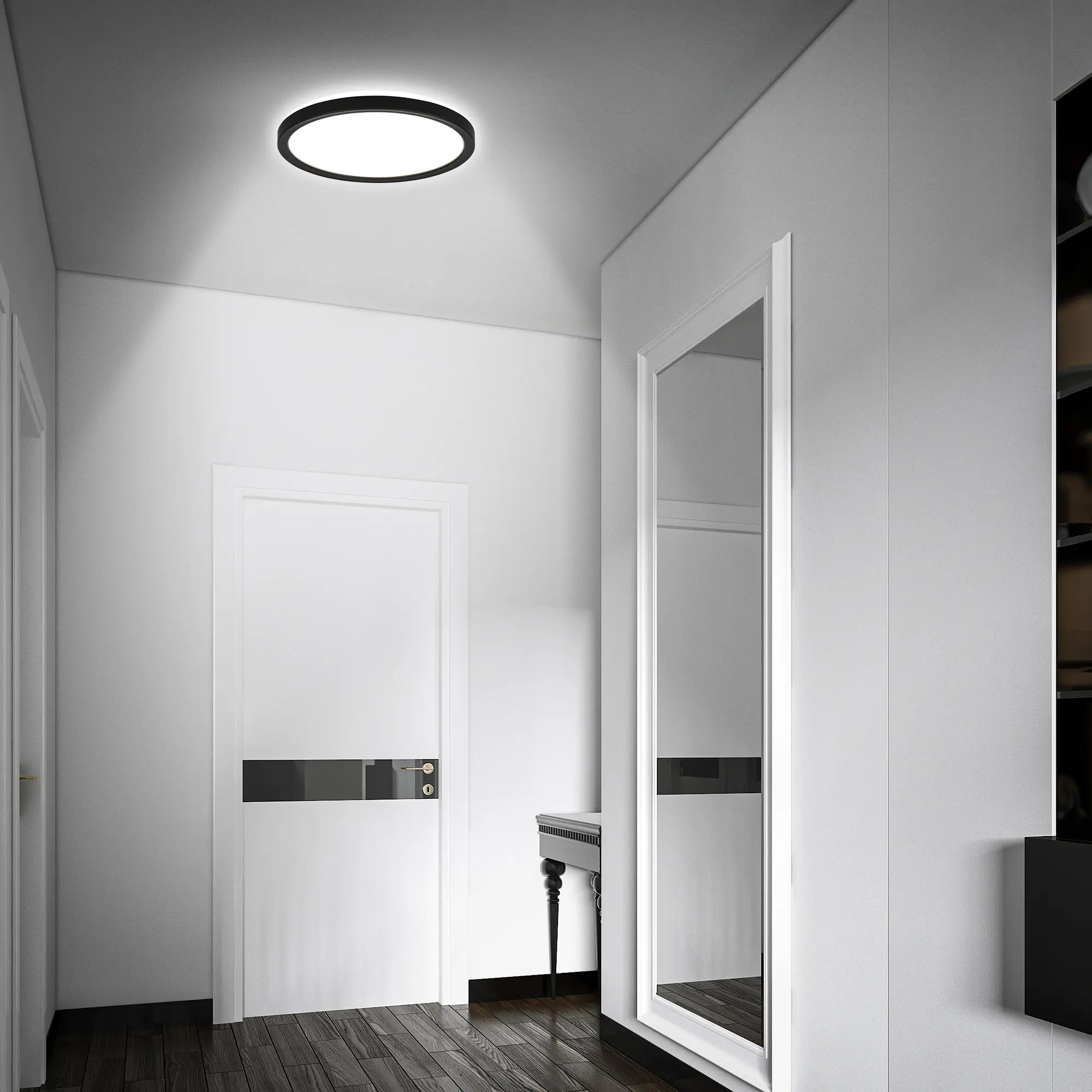 Briloner LED Deckenlampe Move 16W Ø 24 cm schwarz Bewegungssensor neutralweiß Briloner LED Deckenlampe Move 16W Ø 24 cm schwarz Bewegungssensor neutralweiß