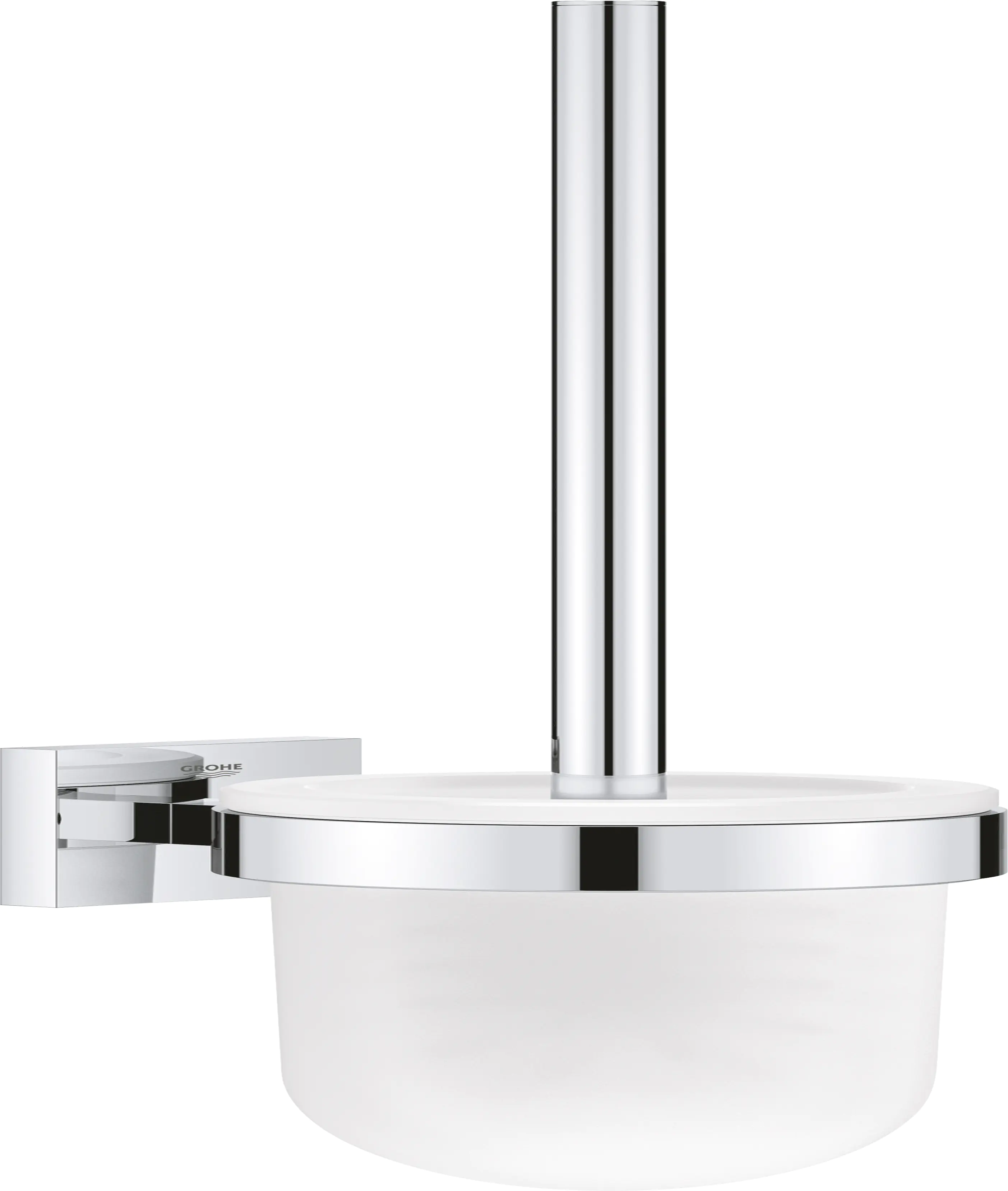 Grohe Start Cube Toilettenbürstengarnitur chrom klebbar Grohe Start Cube Toilettenbürstengarnitur chrom klebbar