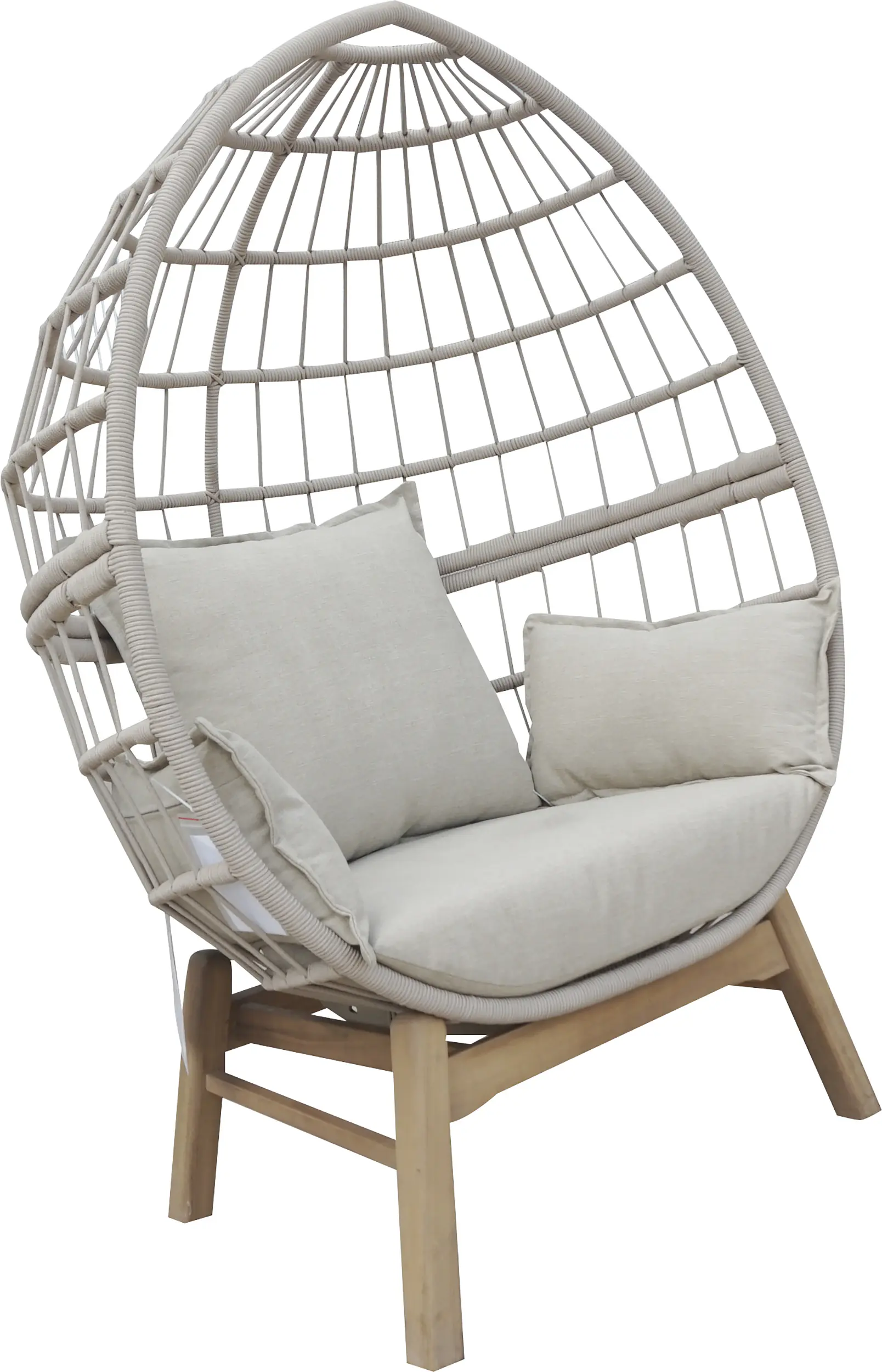 Primaster Loungesessel Stahl Salo inkl. Kissen beige