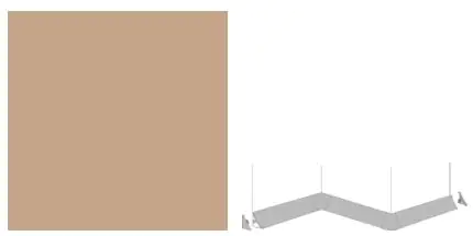 Getalit Endkappen Plus 35 x 25 x 15 mm, almond