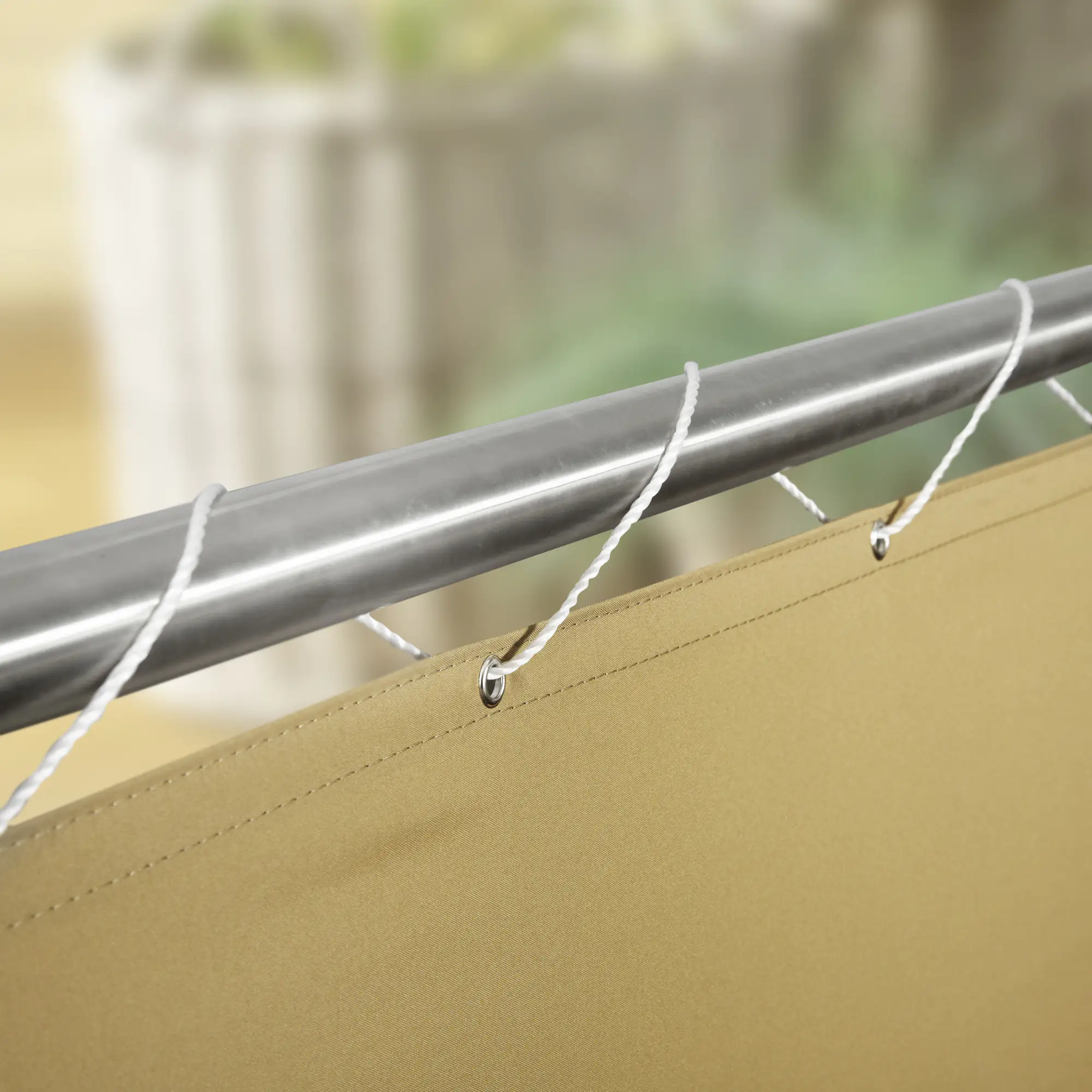 Windhager Balkonblende Malta 0,9 x 5 m, khaki