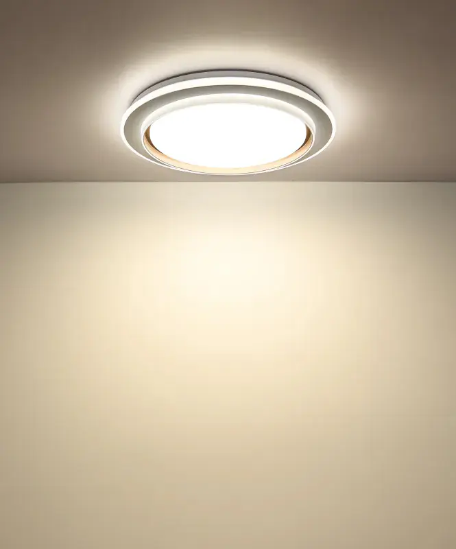 Globo Deckenleuchte Janice 49 x 7 cm (Ø x H) weiß matt RGB