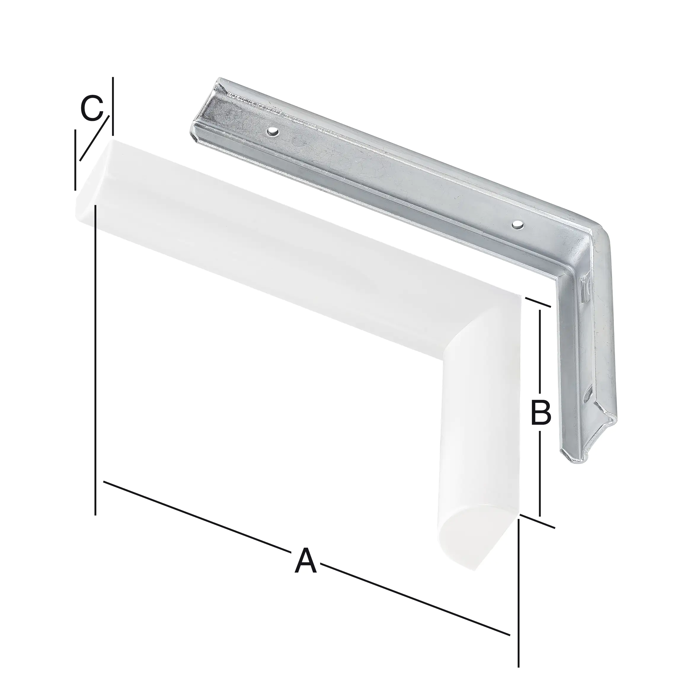 Vormann Design-Konsolen weiß 135 x 90 x 28 mm