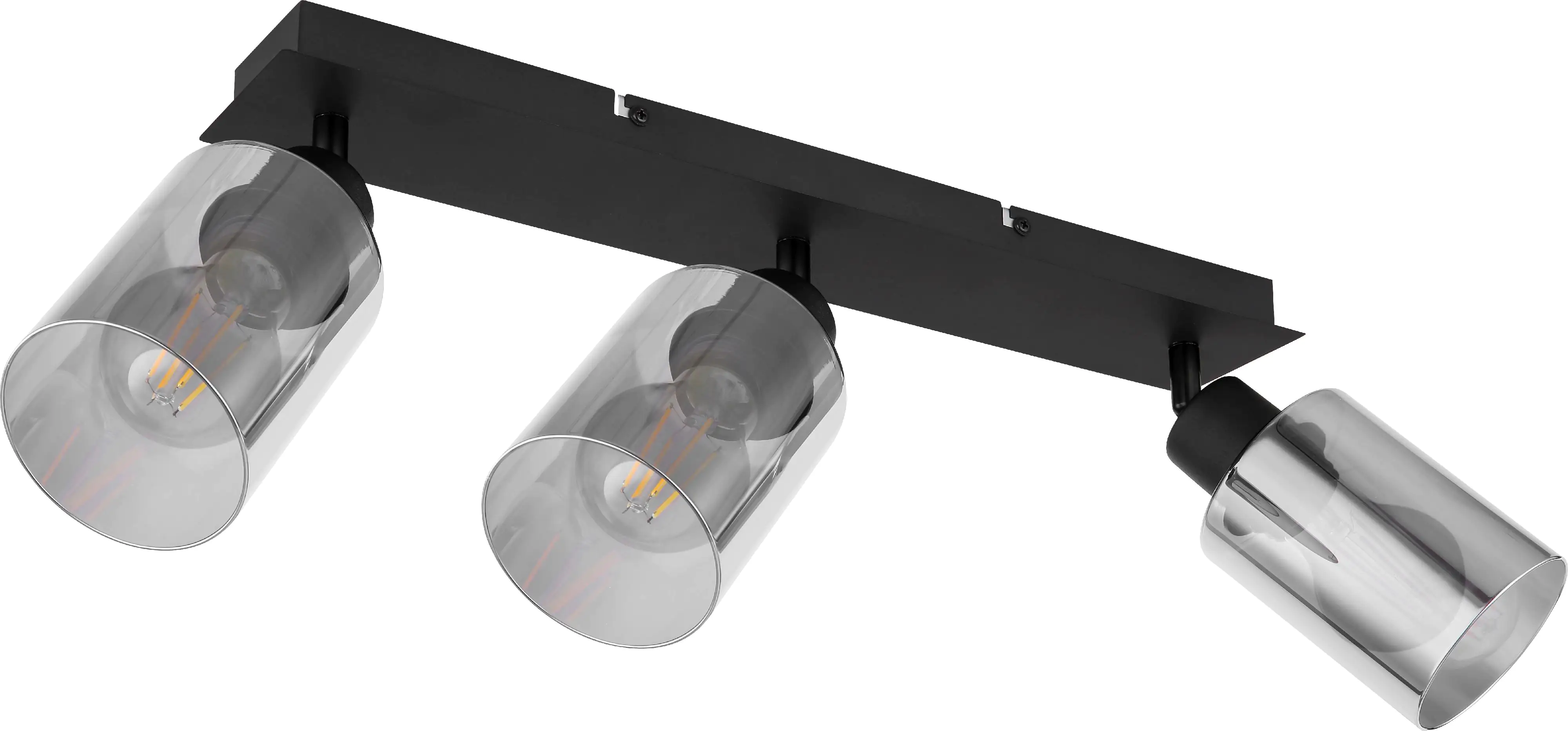 Globo 3er Spot Hadera schwarz 47 x 9 cm Globo 3er Spot Hadera schwarz 47 x 9 cm