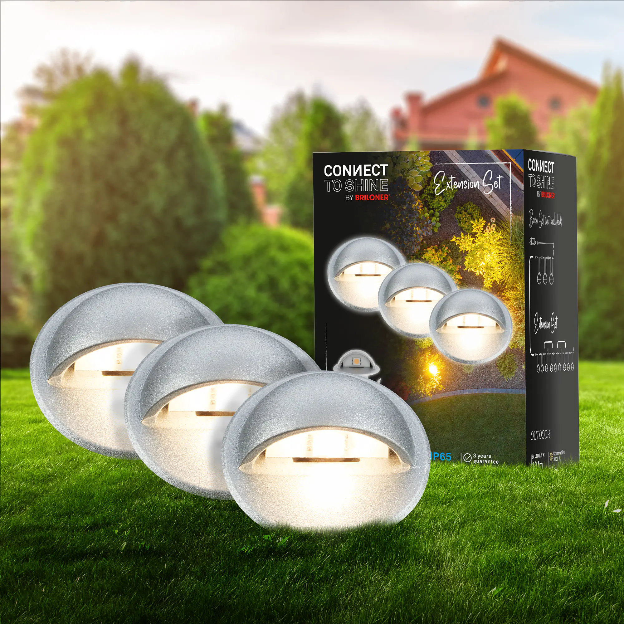 Briloner LED Außen-Bodenstrahler Teak Connect to Shine 3er Ergänzungsset 10 W warmweiß Briloner LED Außen-Bodenstrahler Teak Connect to Shine 3er Ergänzungsset 10 W warmweiß