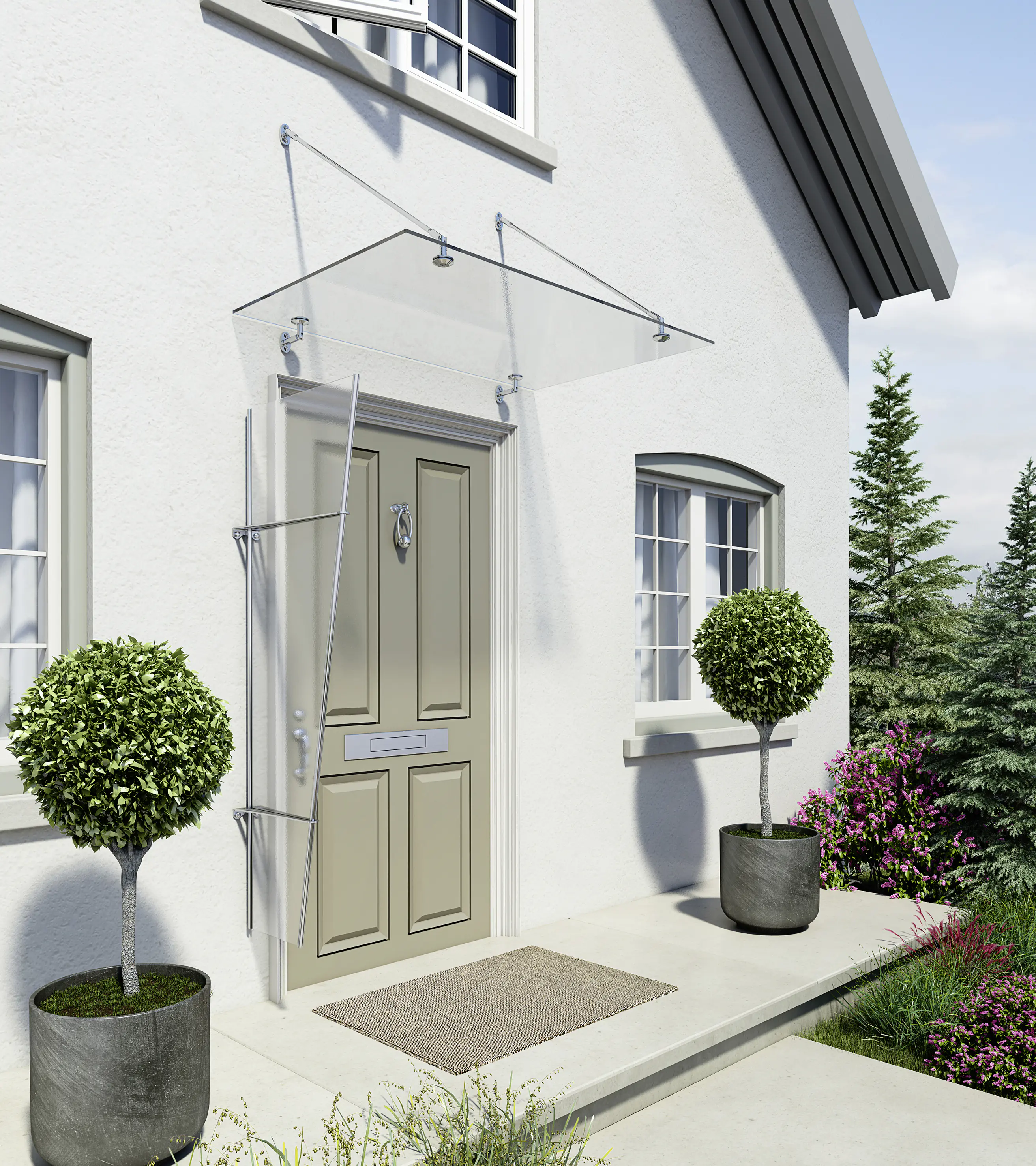Canopia Vordach Trasparo 1500 Silber 150 x 90 cm Canopia Vordach Trasparo 1500 Silber 150 x 90 cm