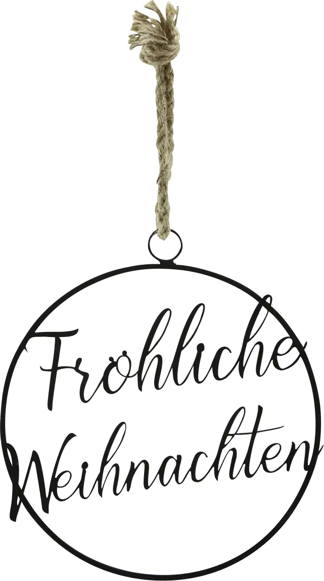 8720006238208 Dijk Dekohänger Weihnachten schwarz 33 x 30 cm