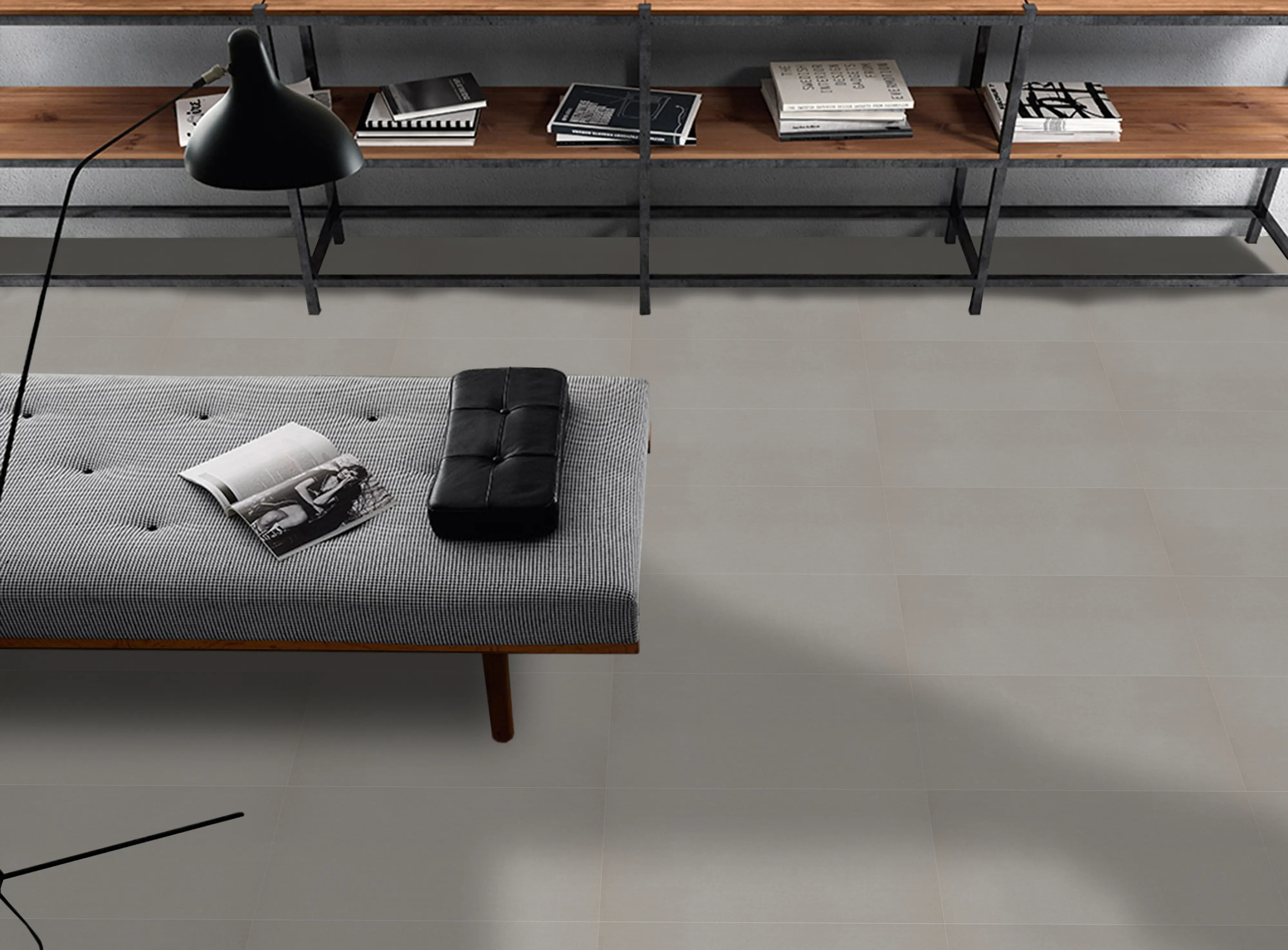 Bodenfliese Feinsteinzeug Promo 31 x 62 cm grau